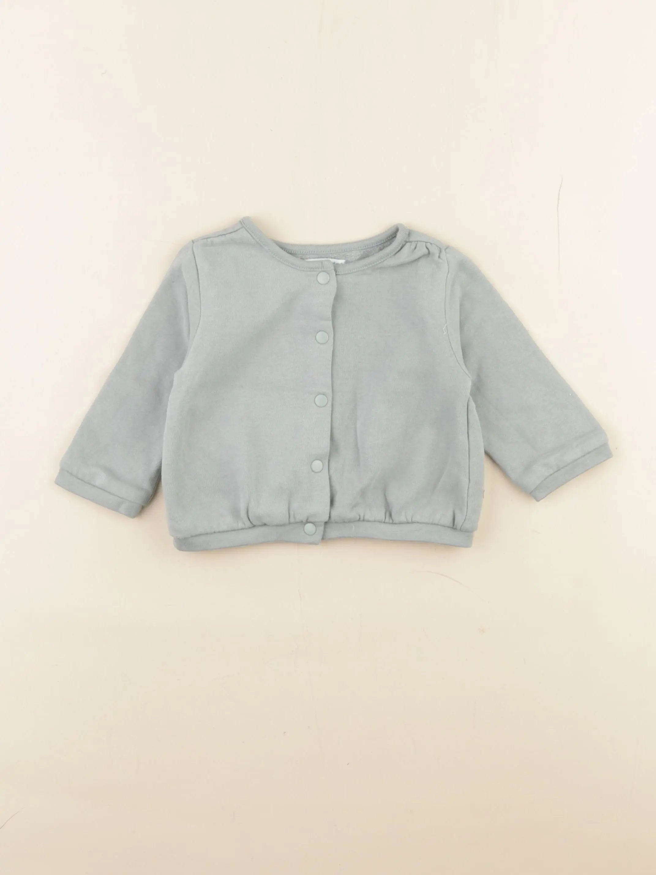 Vertbaudet - sweat bleu - 9 mois