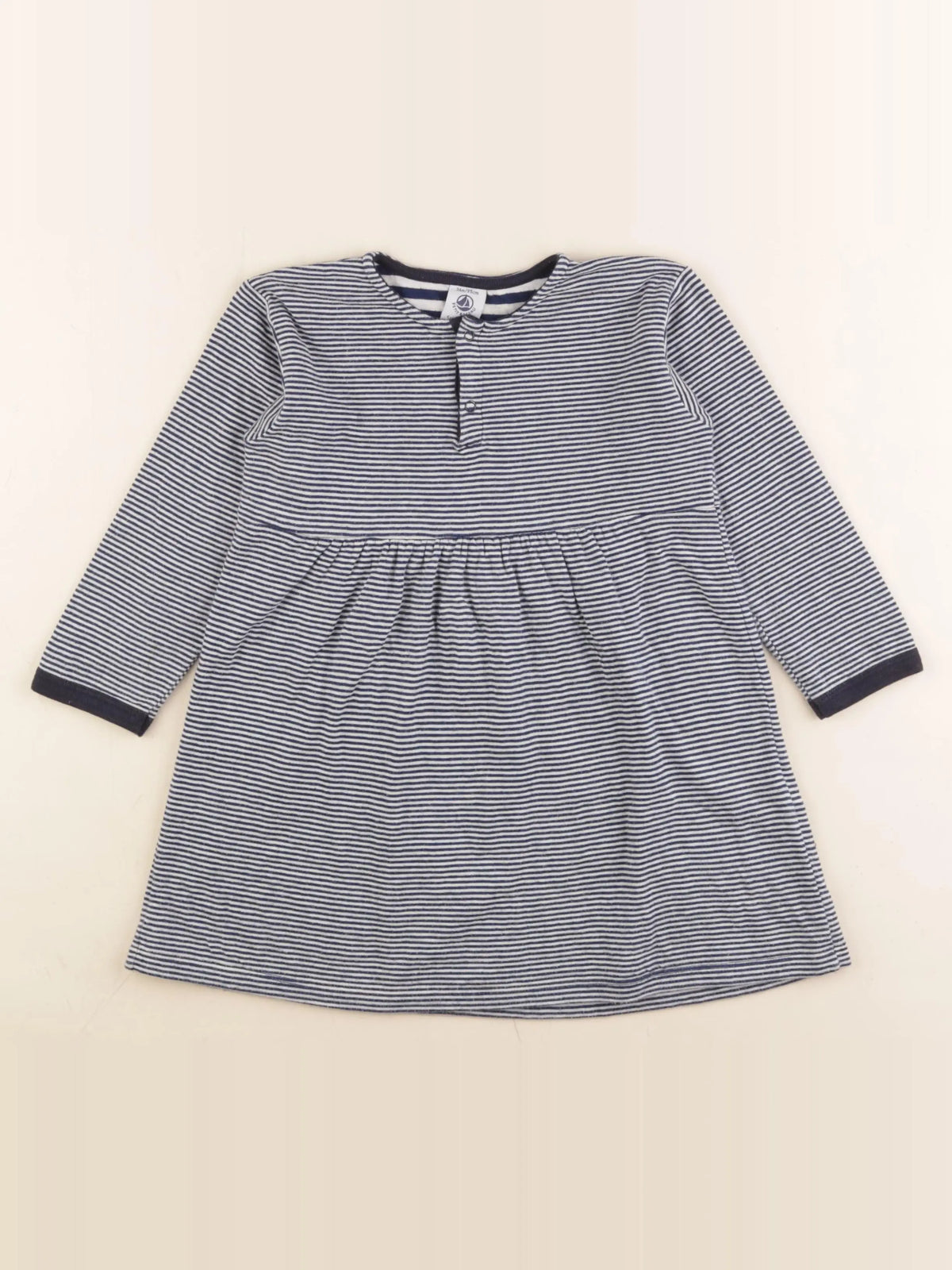 Petit Bateau - robe bleu - 36 mois