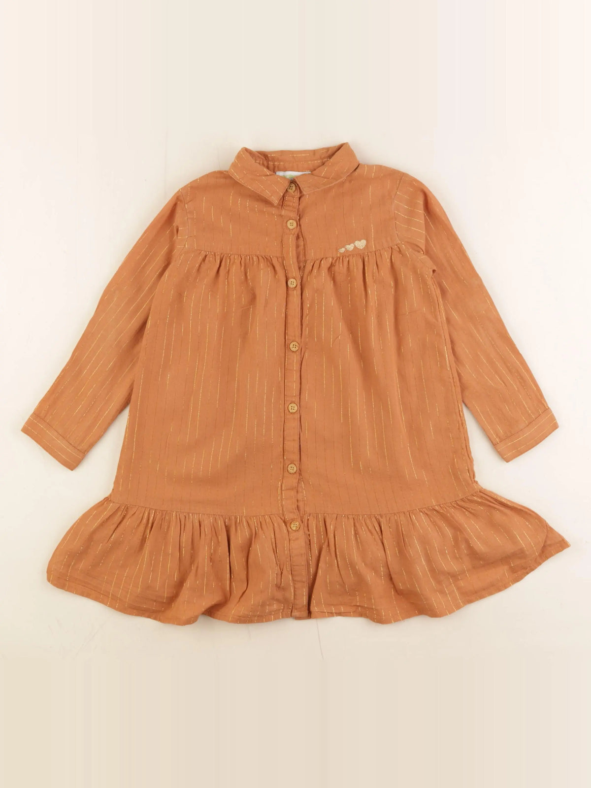 Vertbaudet - robe marron - 4 ans