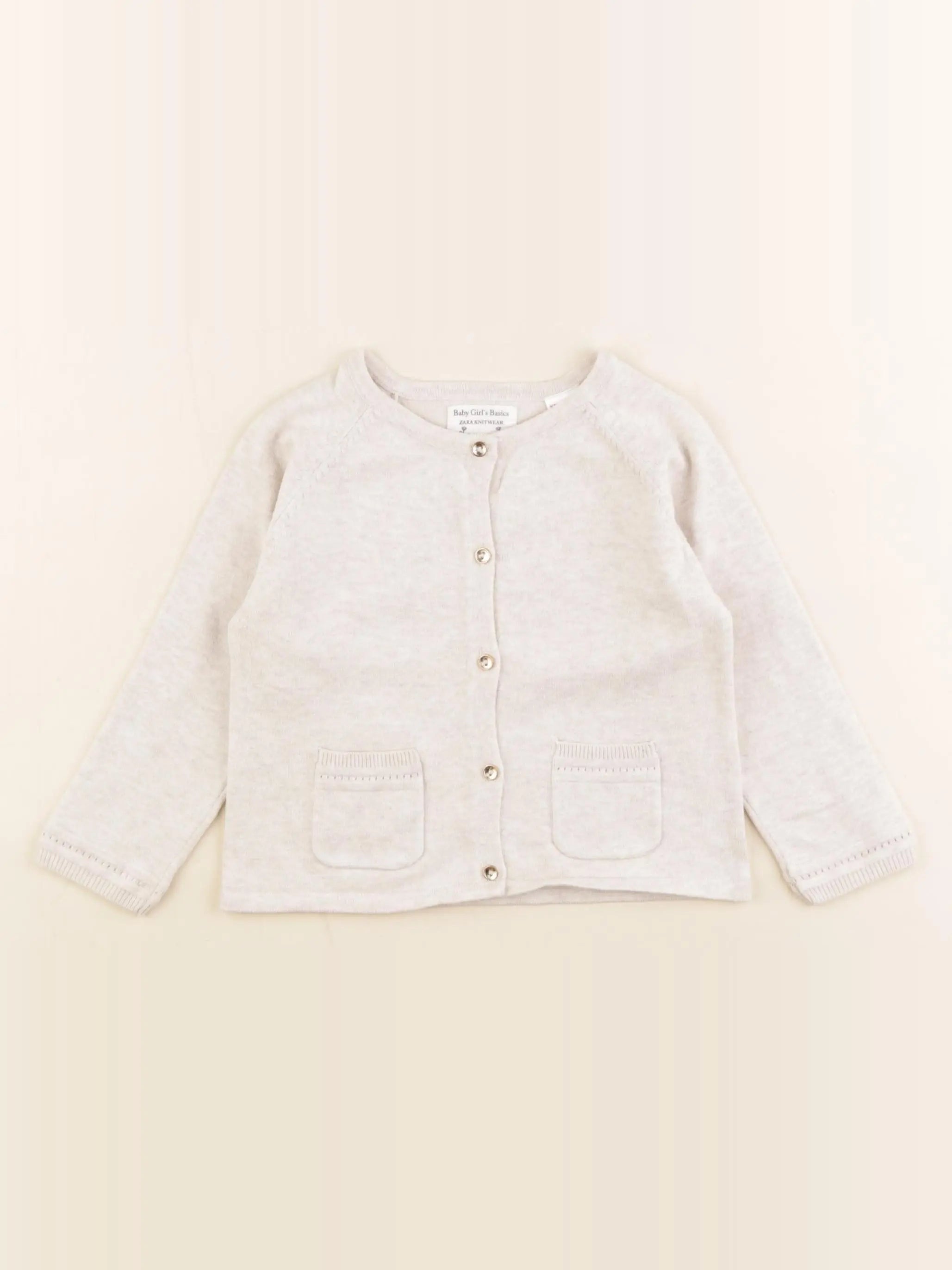 Zara - gilet beige - 18/24 mois