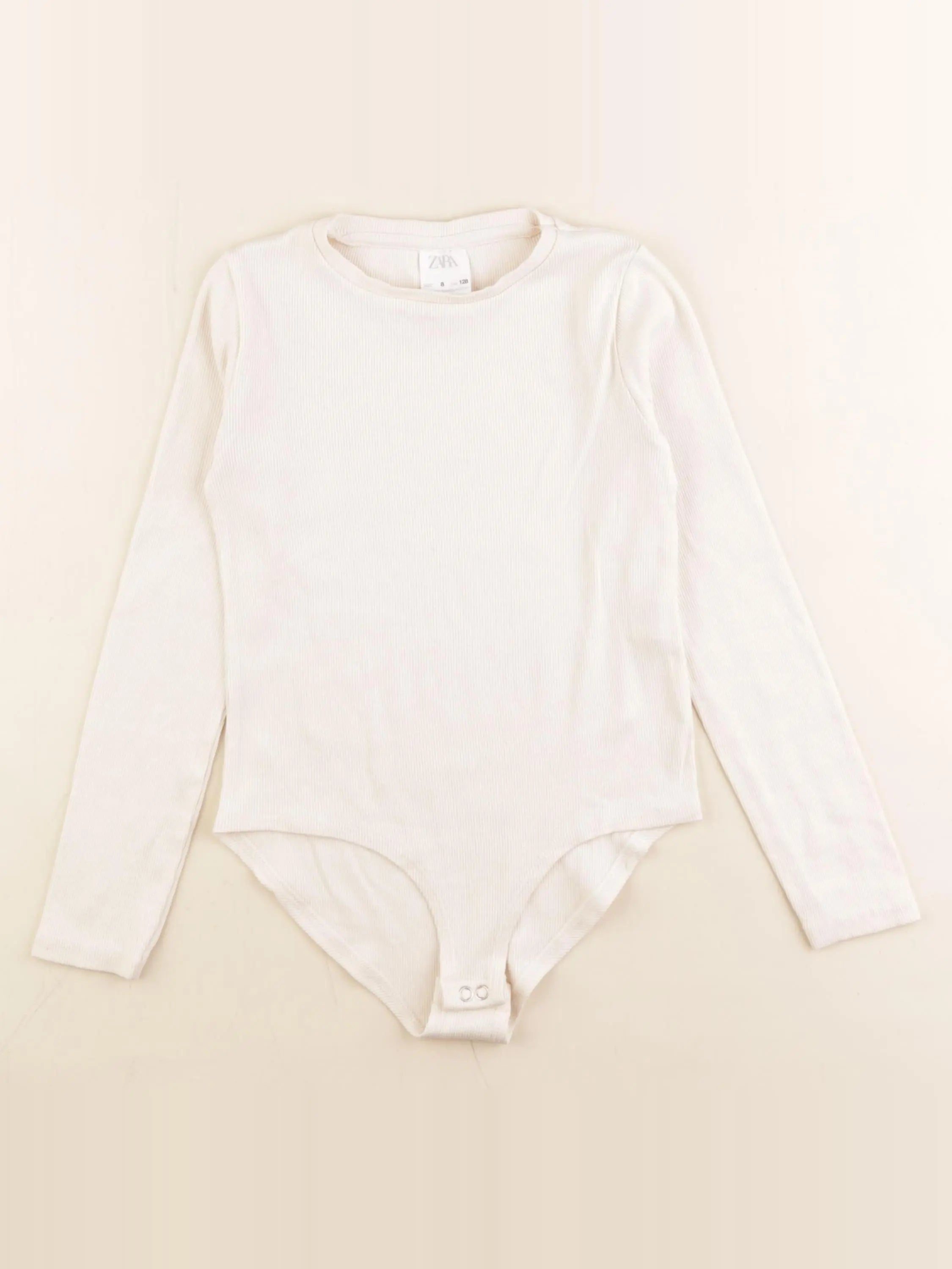 Zara - body tee-shirt beige - 8 ans