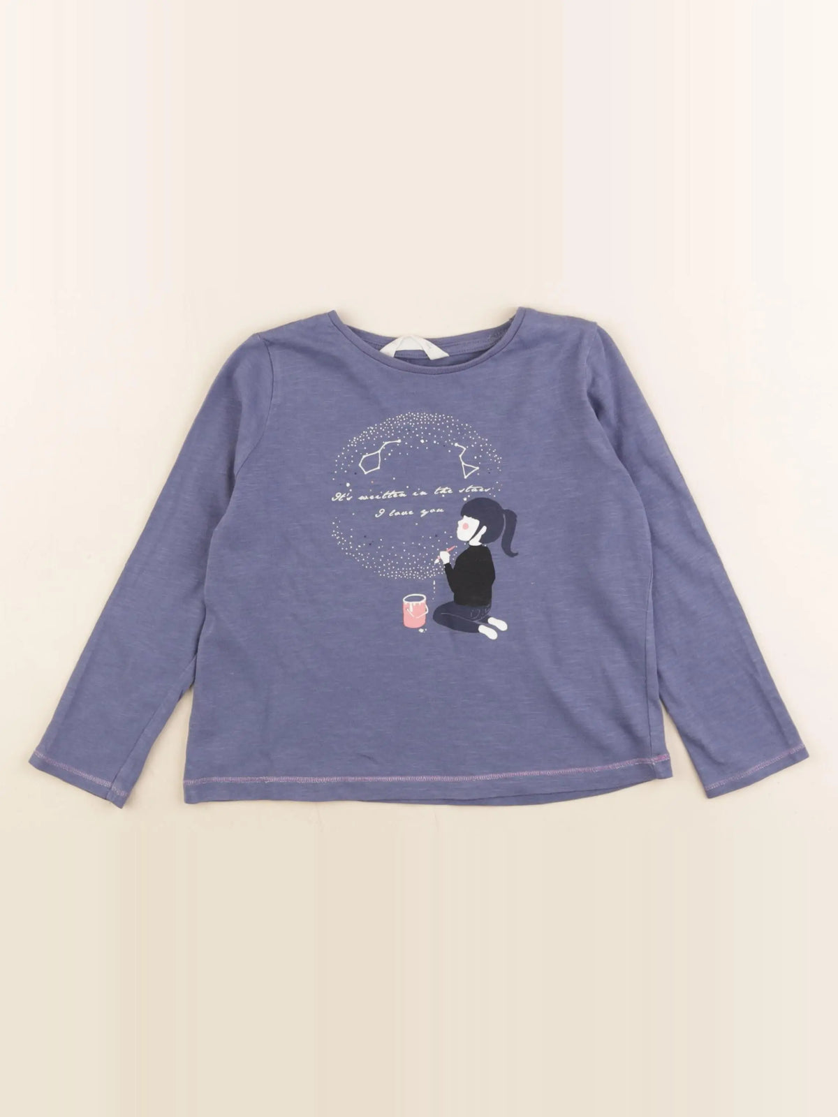 Mango - tee-shirt bleu - 4 ans