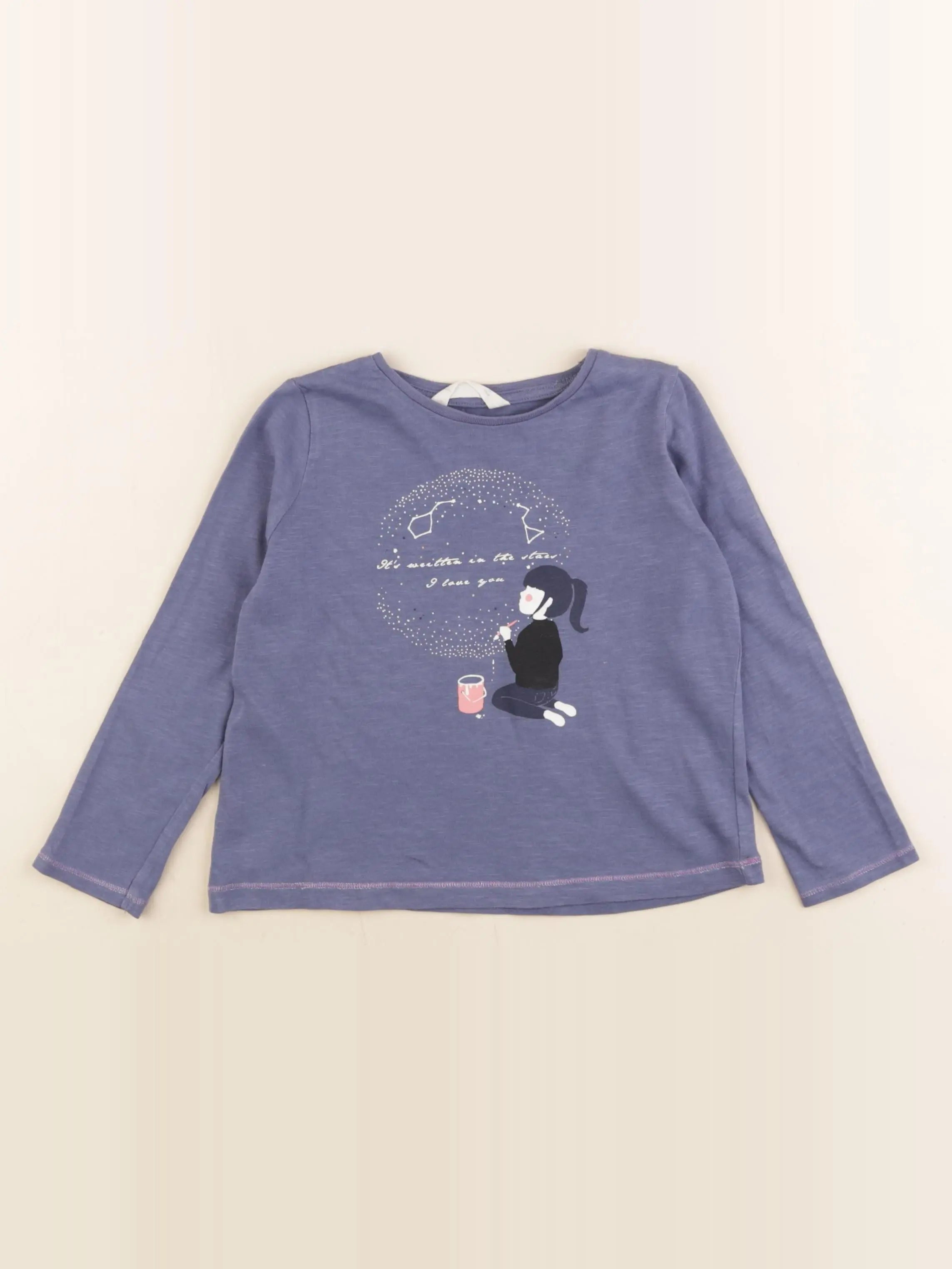 Mango - tee-shirt bleu - 4 ans