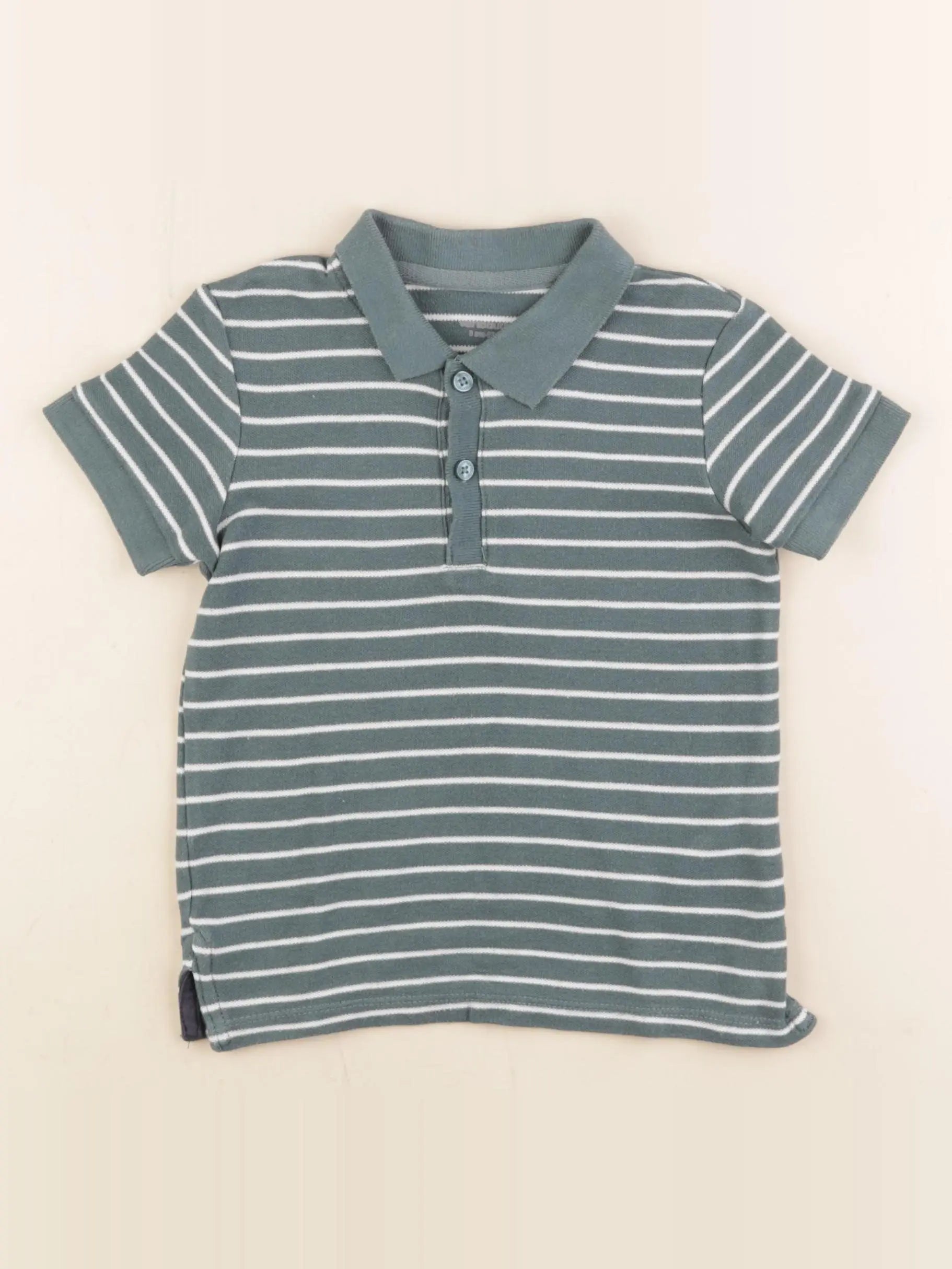 Vertbaudet - polo vert - 3 ans