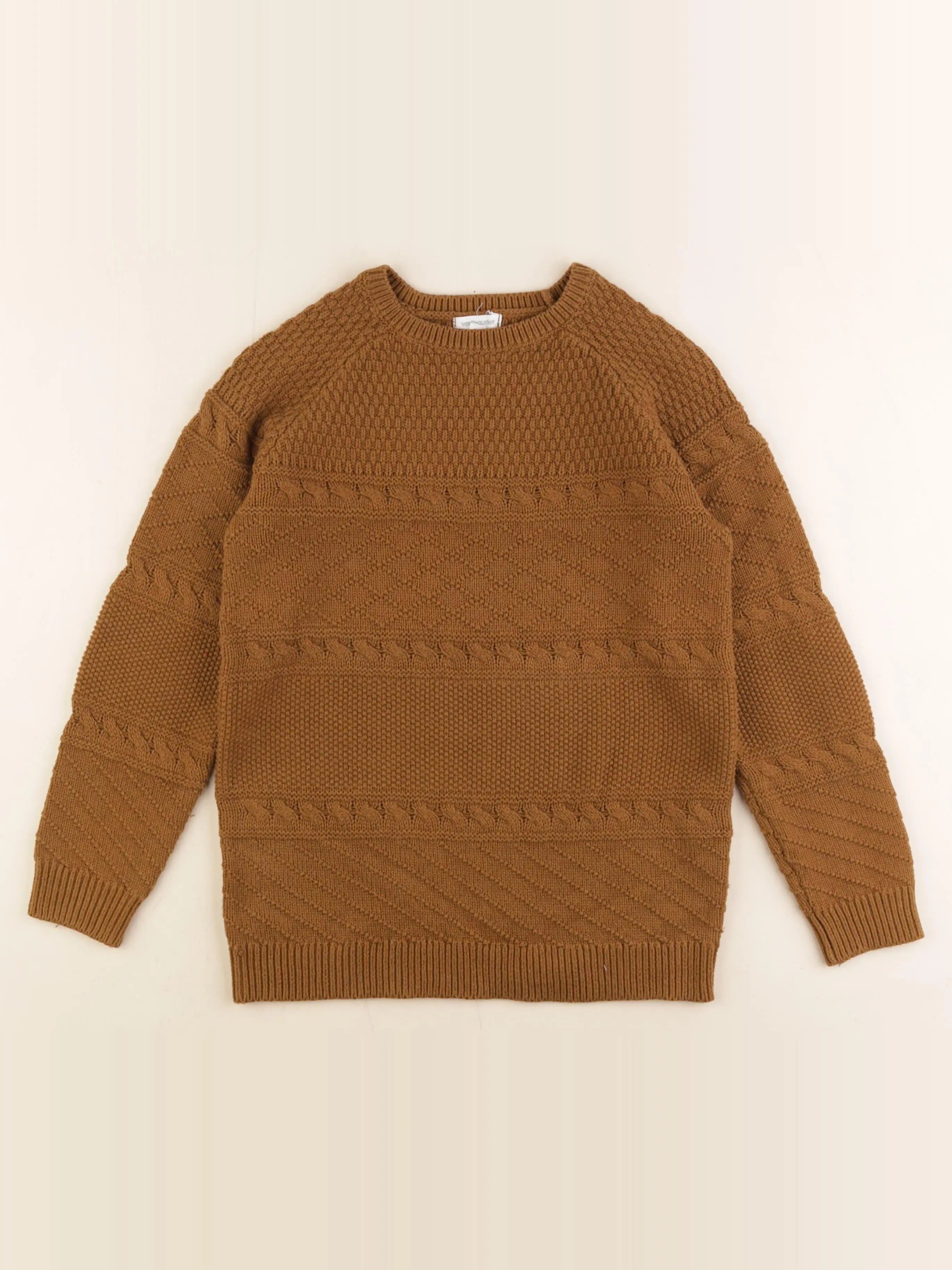 Vertbaudet - pull marron - 10 ans