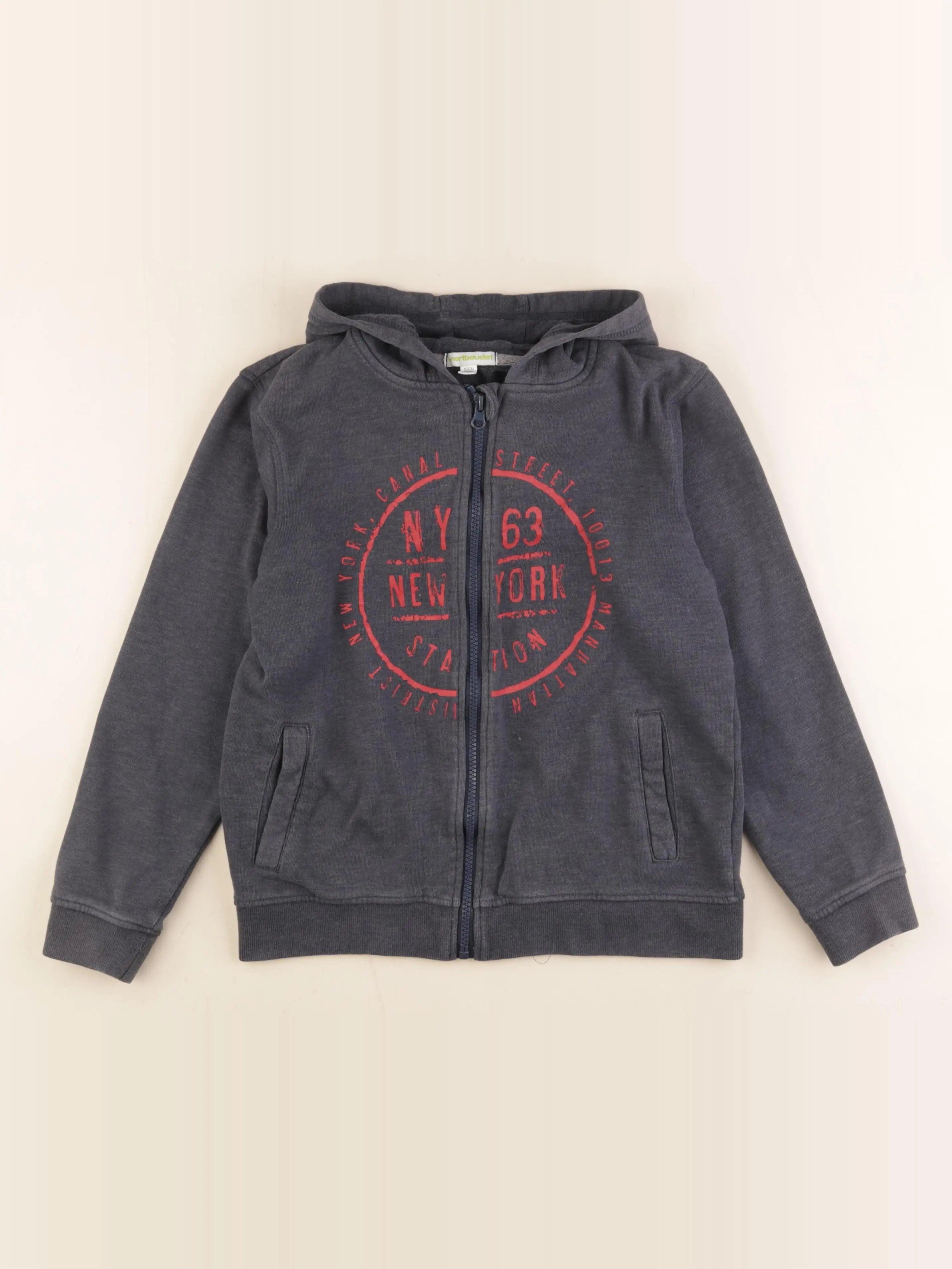 Vertbaudet - sweat gris - 12 ans