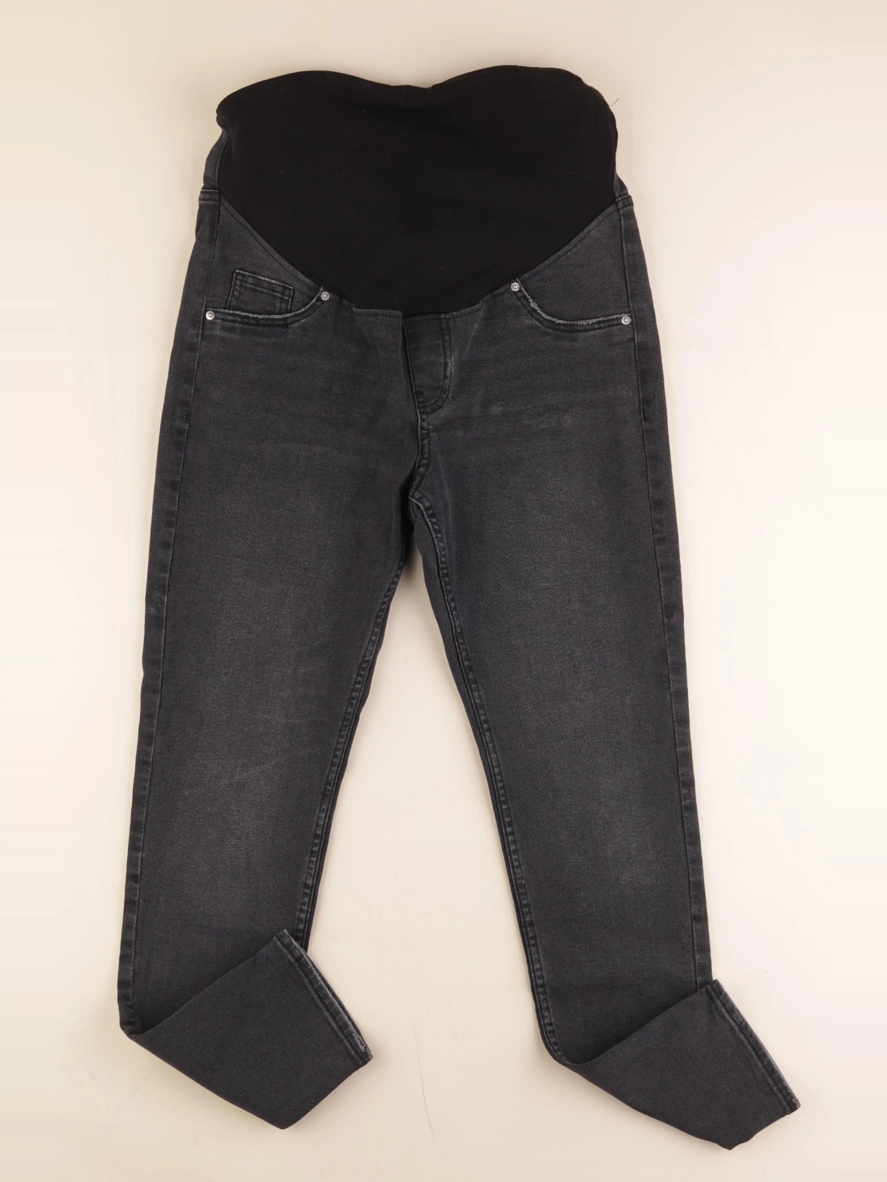 H&M - jean grossesse gris - m