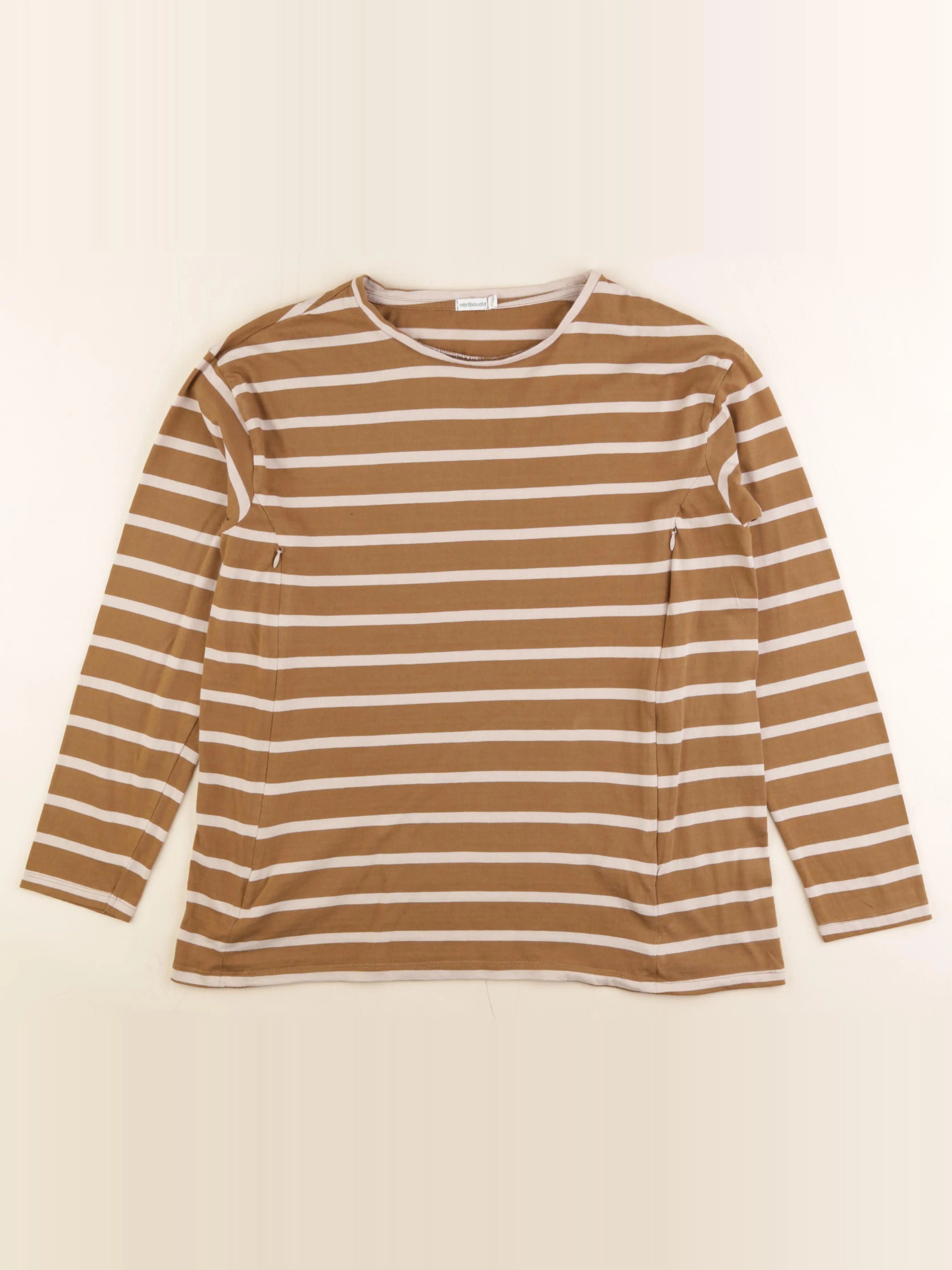 Vertbaudet - tee-shirt grossesse marron - 38 à 40