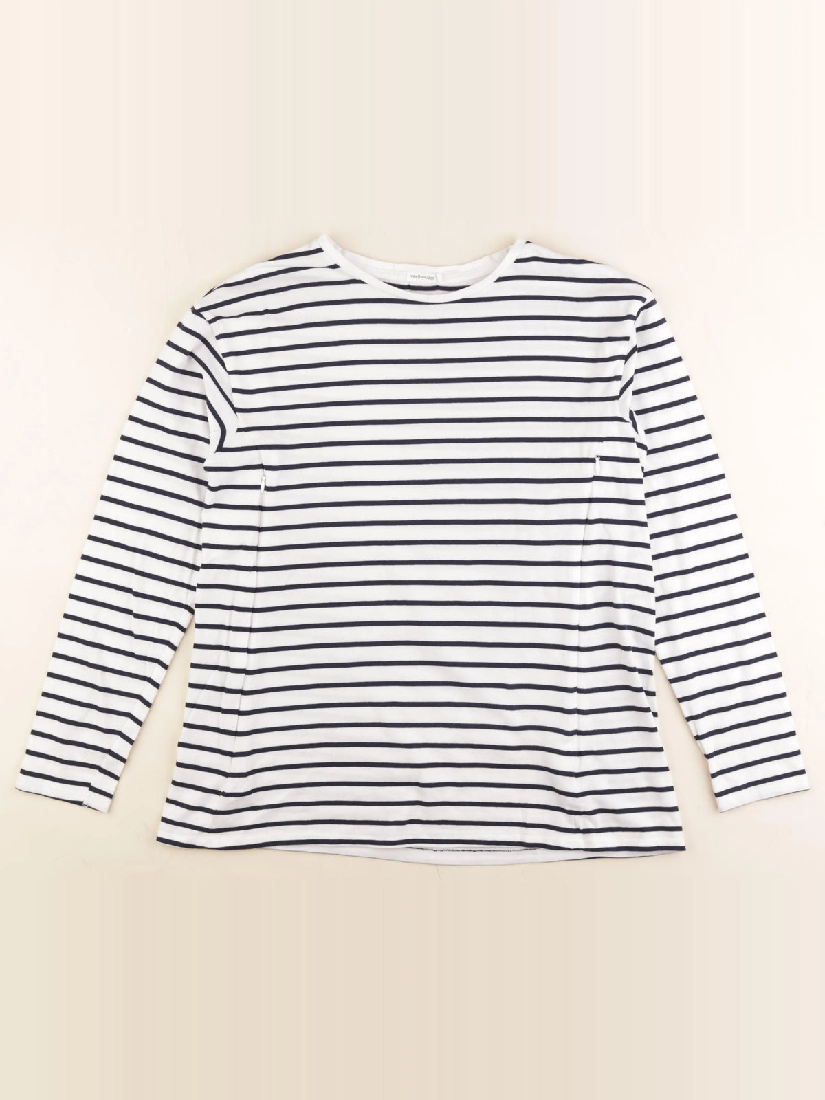 Vertbaudet - tee-shirt grossesse bleu, blanc - 38 à 40