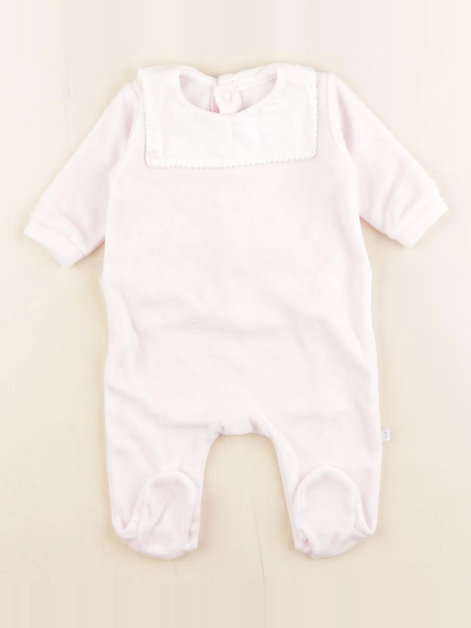 Jacadi - pyjama velours rose - 3 mois