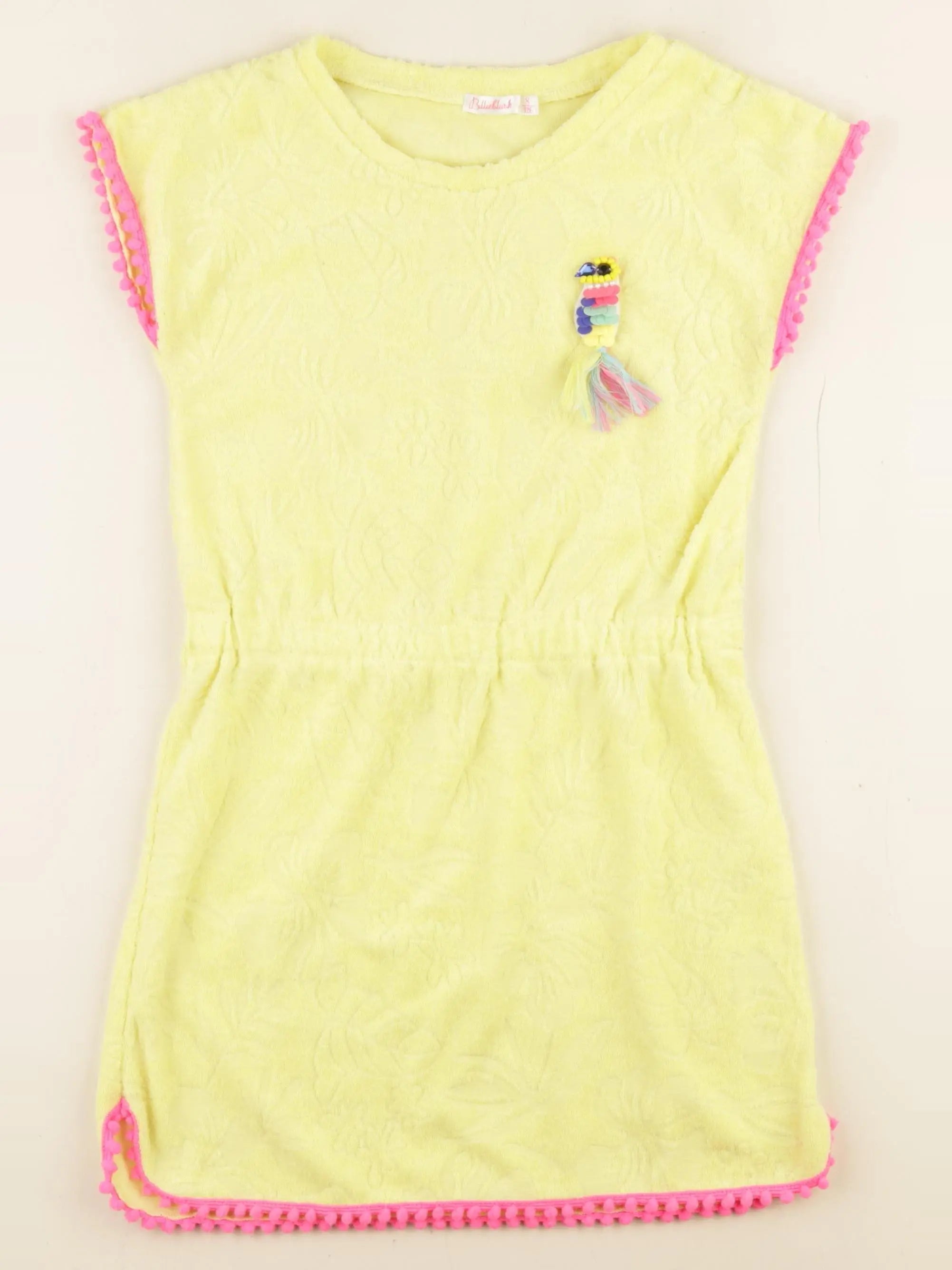 Billie Blush - robe éponge jaune - 8 ans