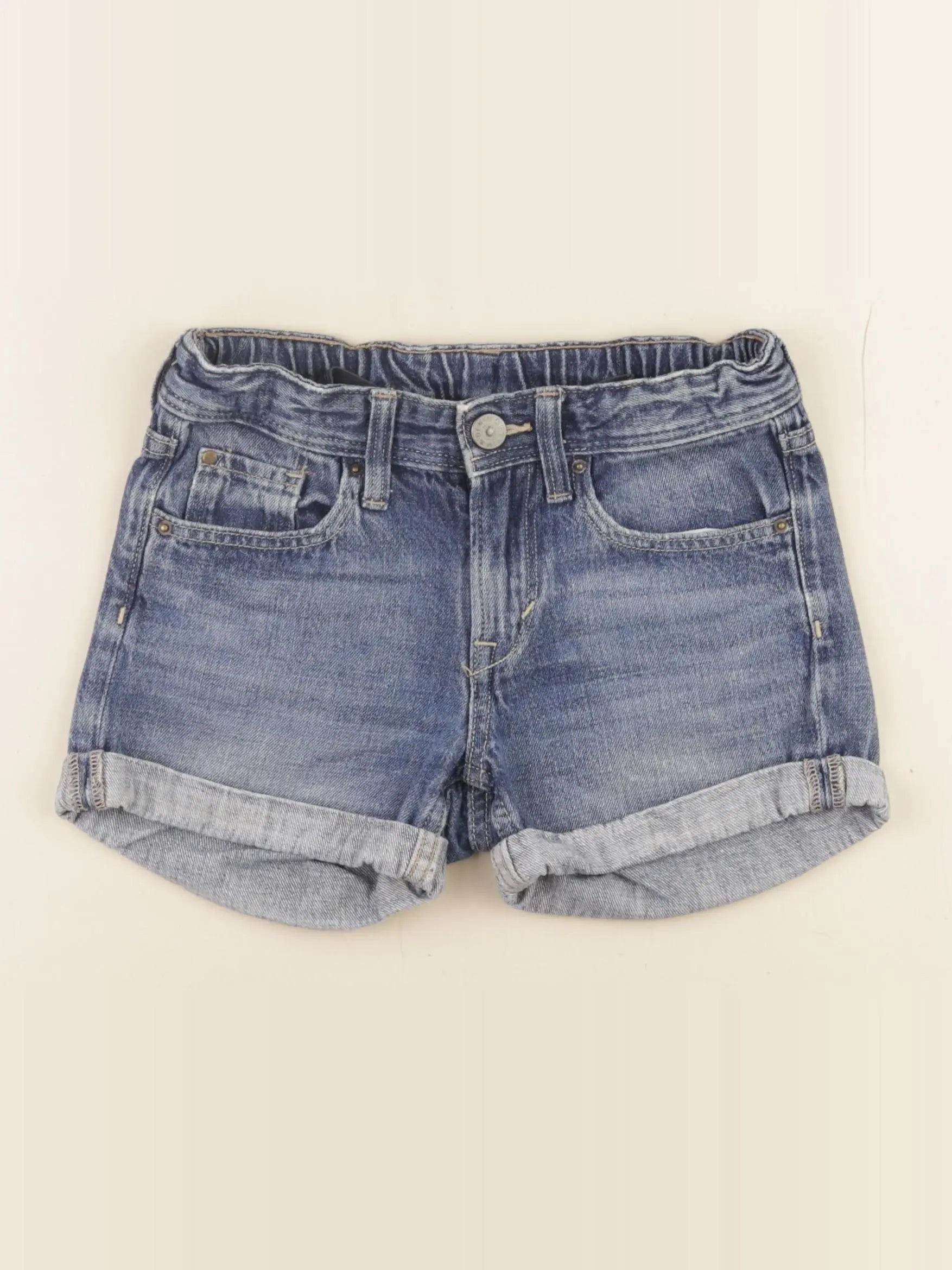 H&M - short bleu - 7/8 ans