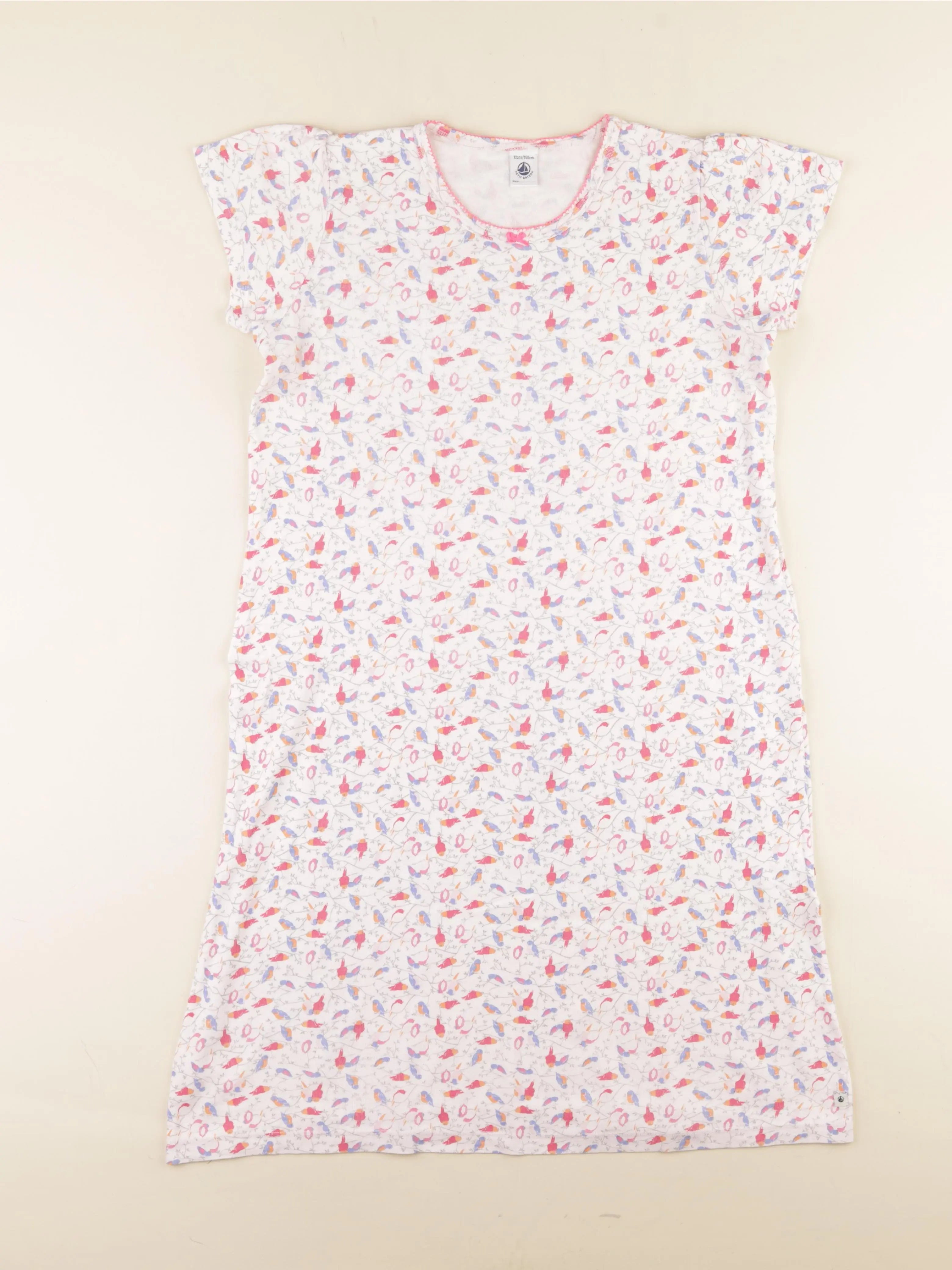 Petit Bateau - chemise de nuit coton multicolore - 12 ans