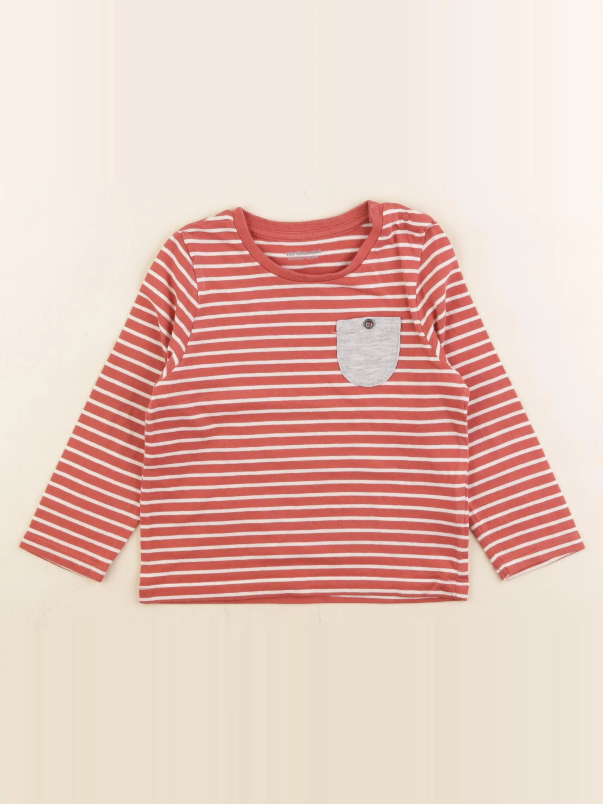 Vertbaudet - tee-shirt marron - 24 mois