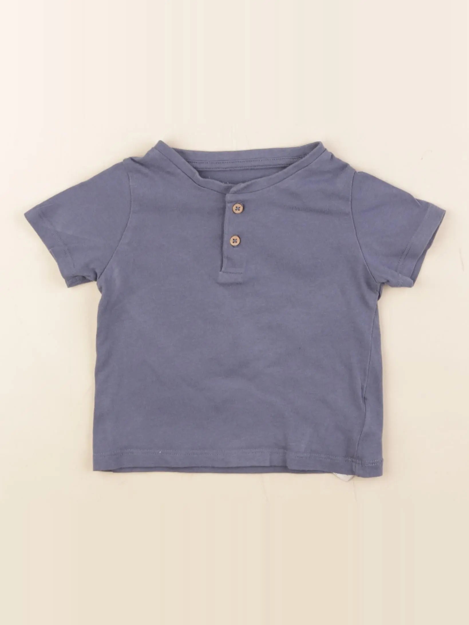 Vertbaudet - tee-shirt bleu - 12 mois