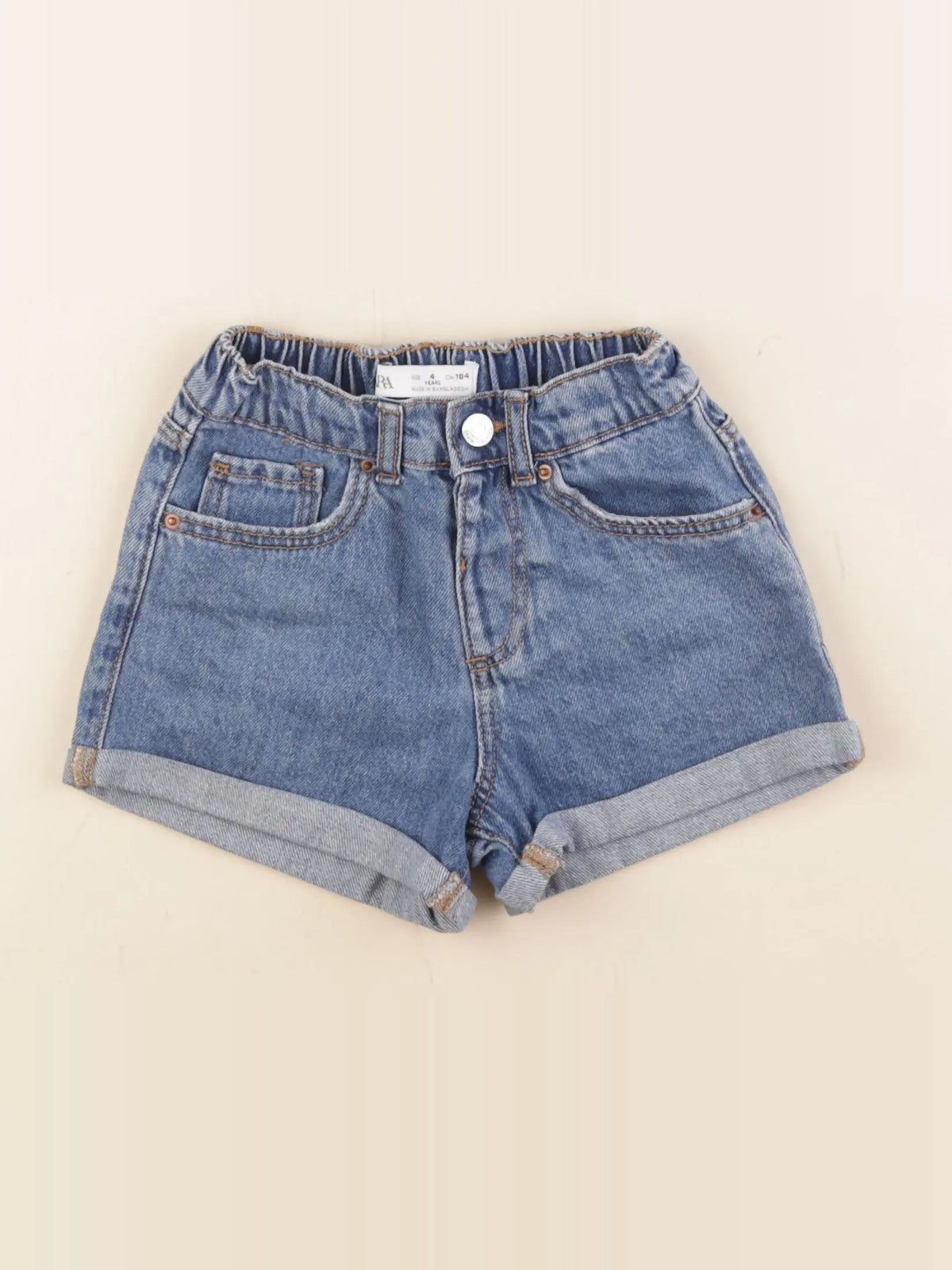 Zara - short bleu - 4 ans