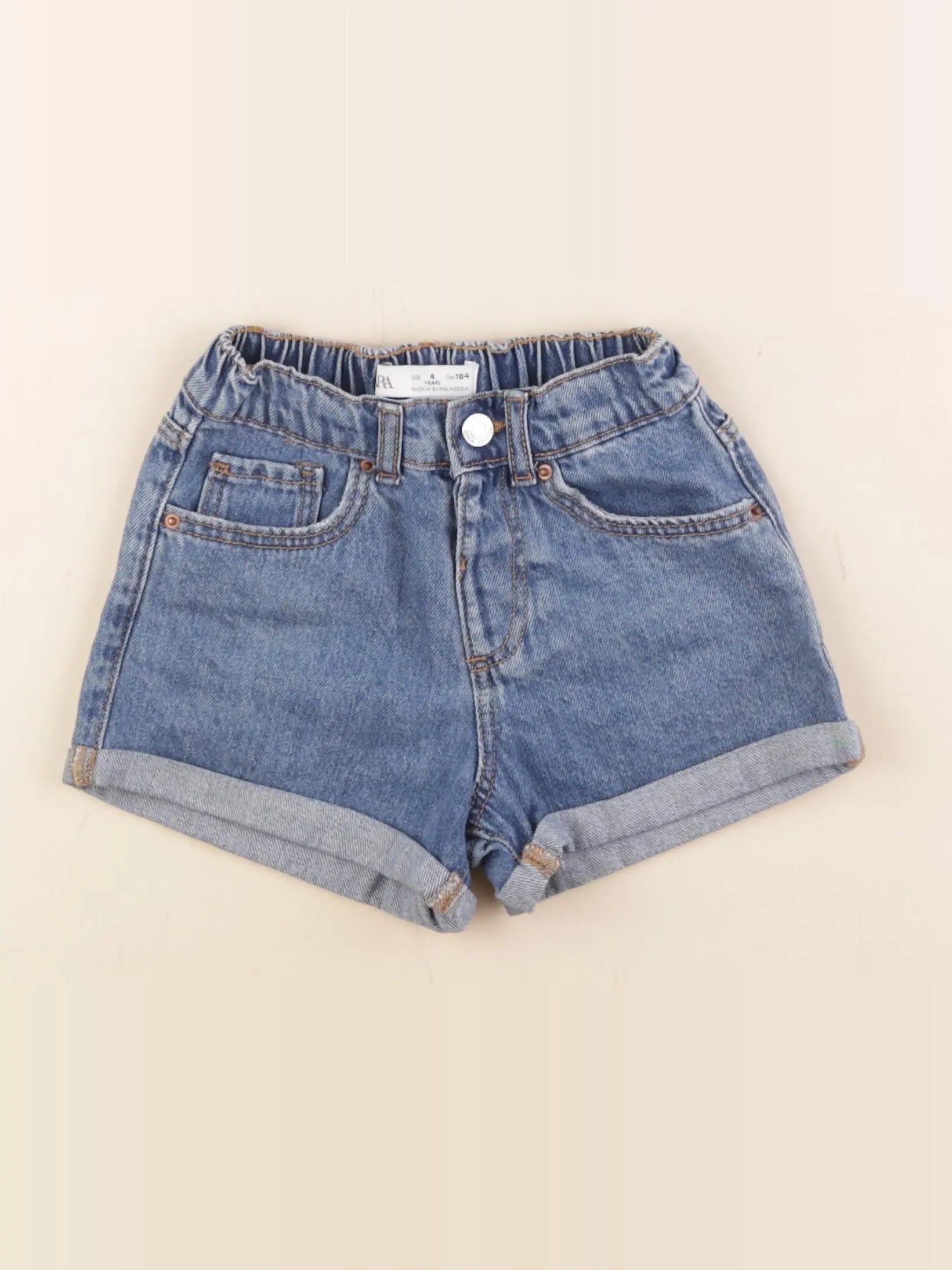 Zara - short bleu - 4 ans