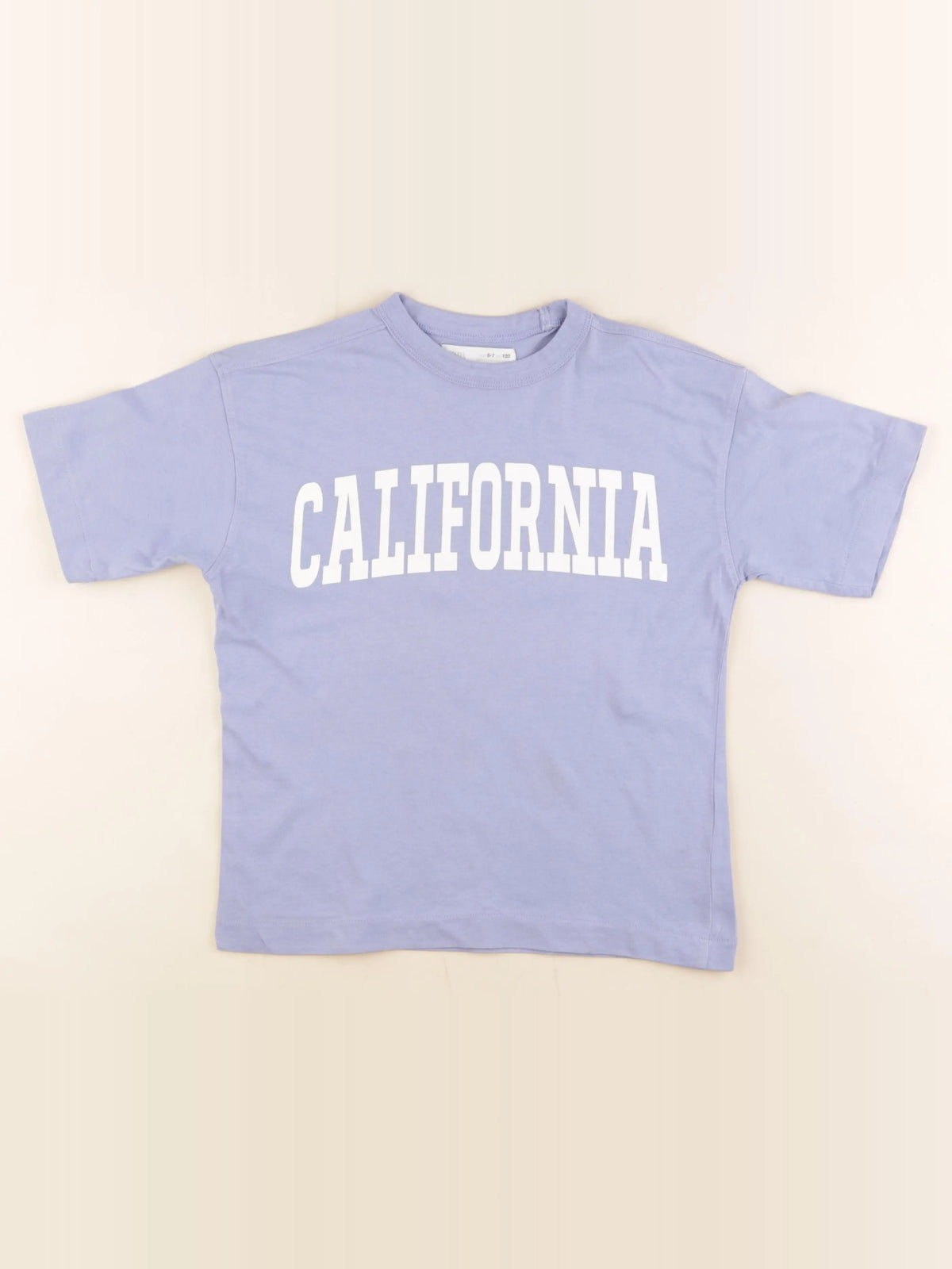 Zara - tee-shirt bleu - 6/7 ans