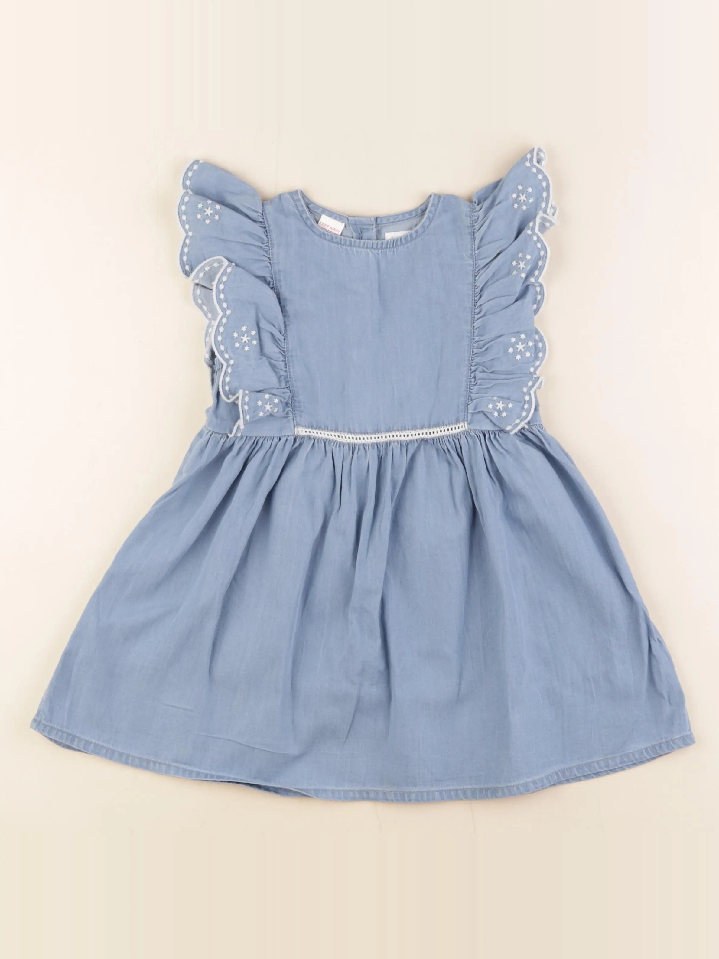 Mango - robe bleu - 3/4 ans