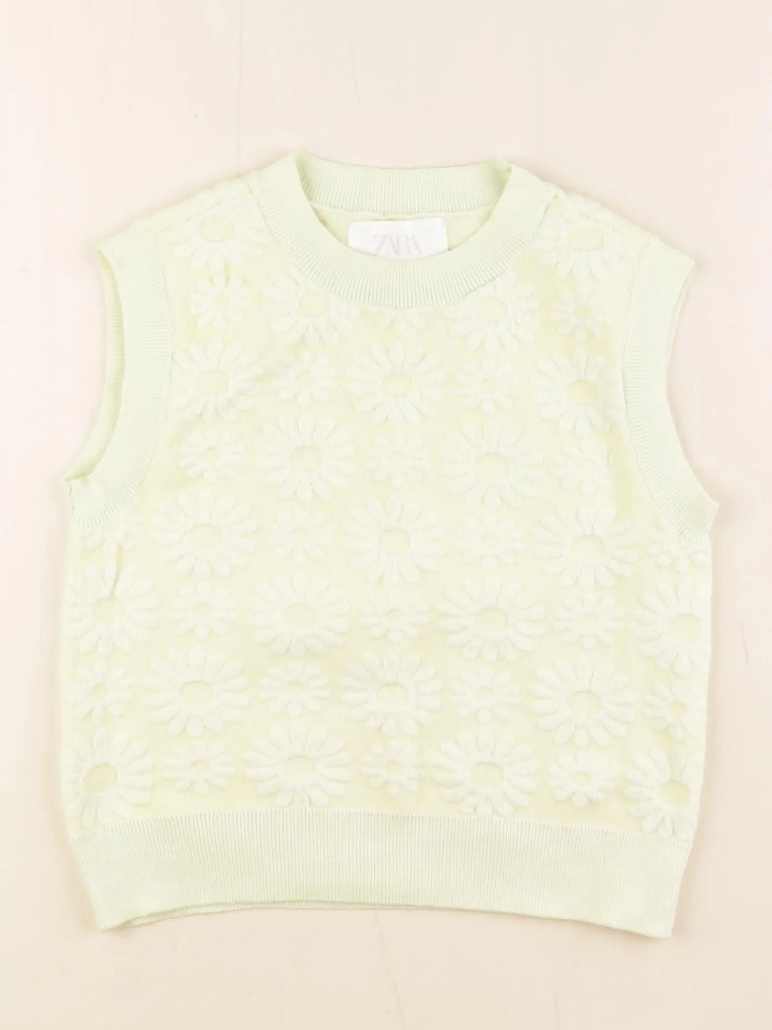 Zara - débardeur jaune - 8/9 ans