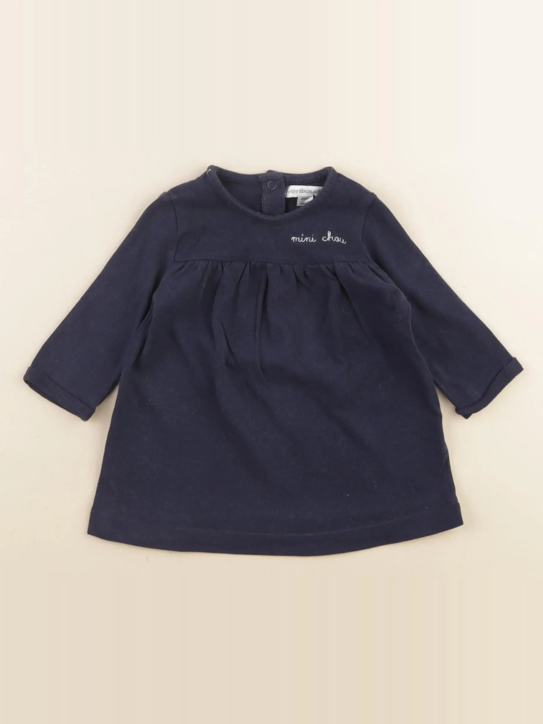 Vertbaudet - robe bleu - 3 mois