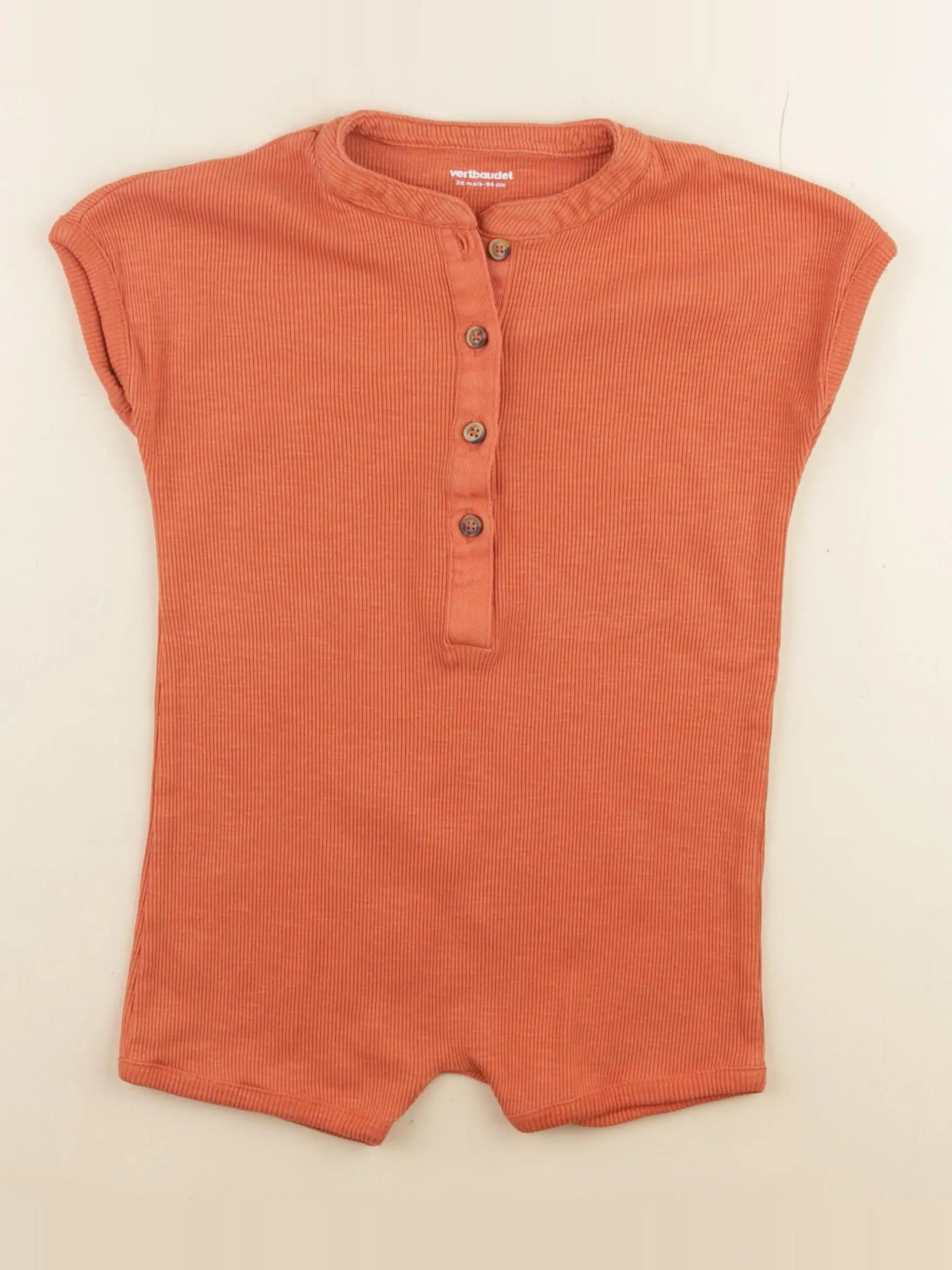 Vertbaudet - combinaison orange - 36 mois