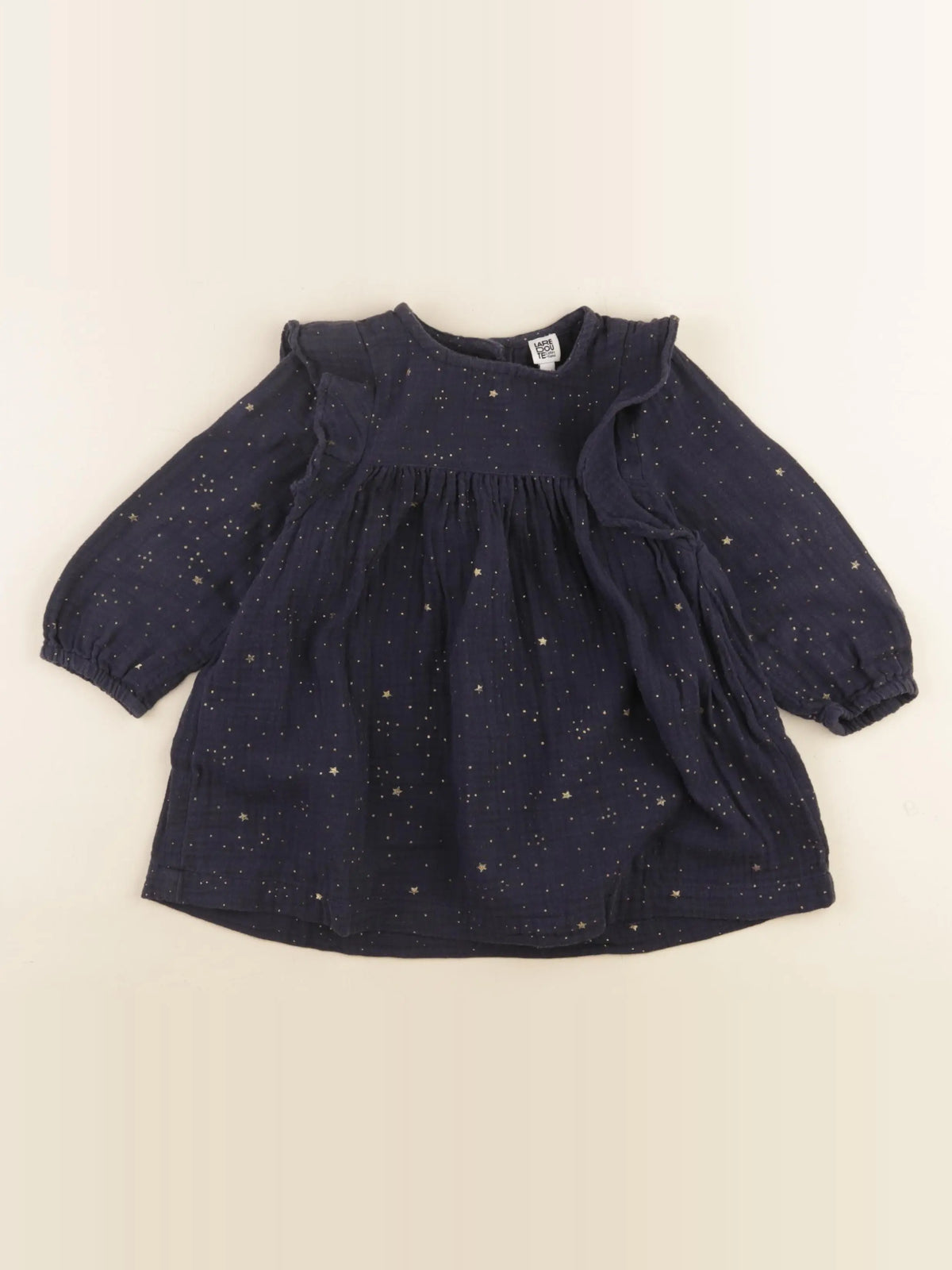 La Redoute - robe bleu, or - 18 mois