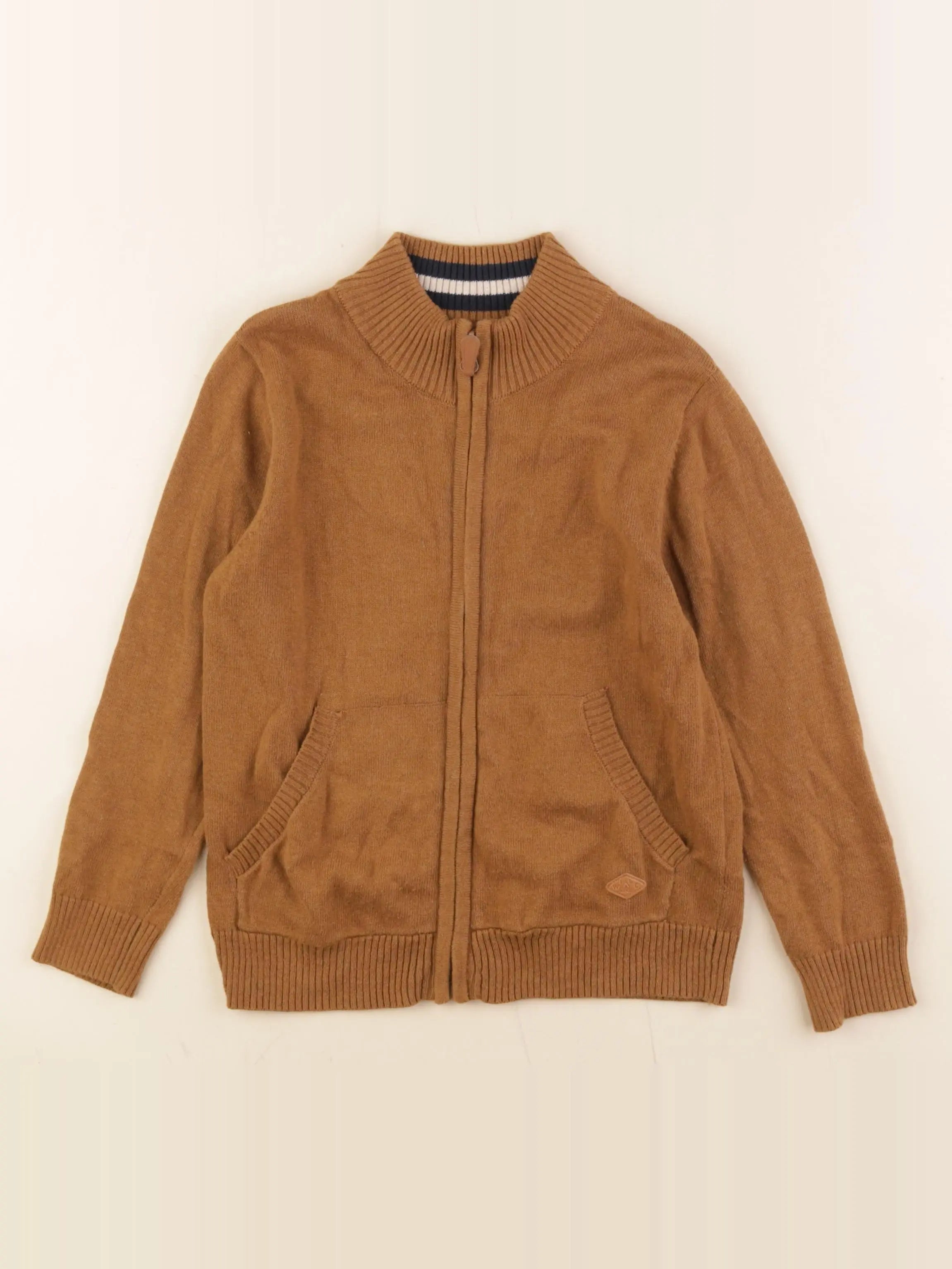 Vertbaudet - gilet marron - 6 ans