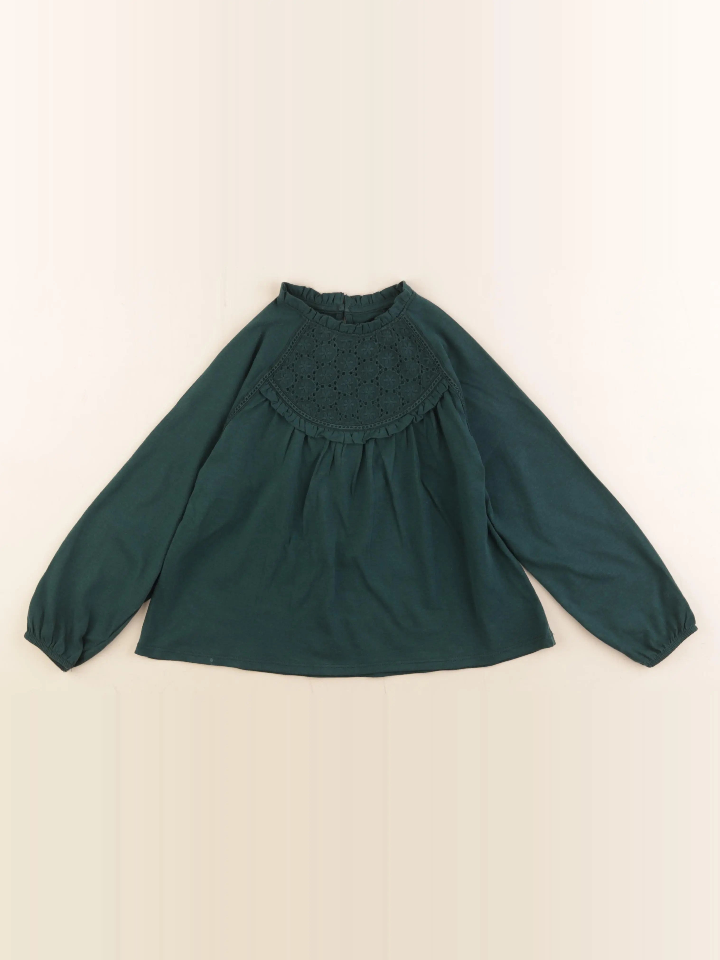 Vertbaudet - tee-shirt vert - 6 ans