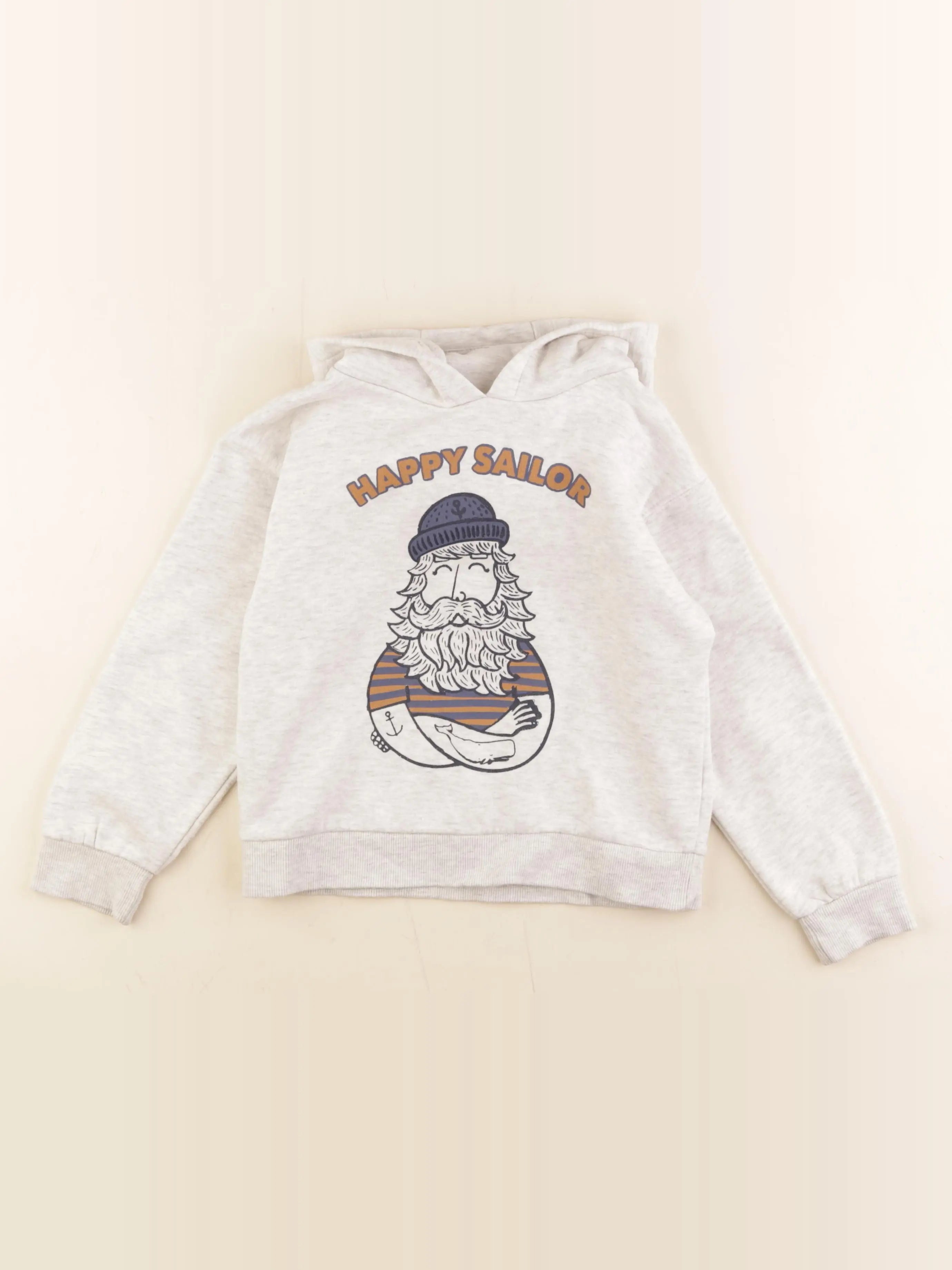 Vertbaudet - sweat gris - 6 ans