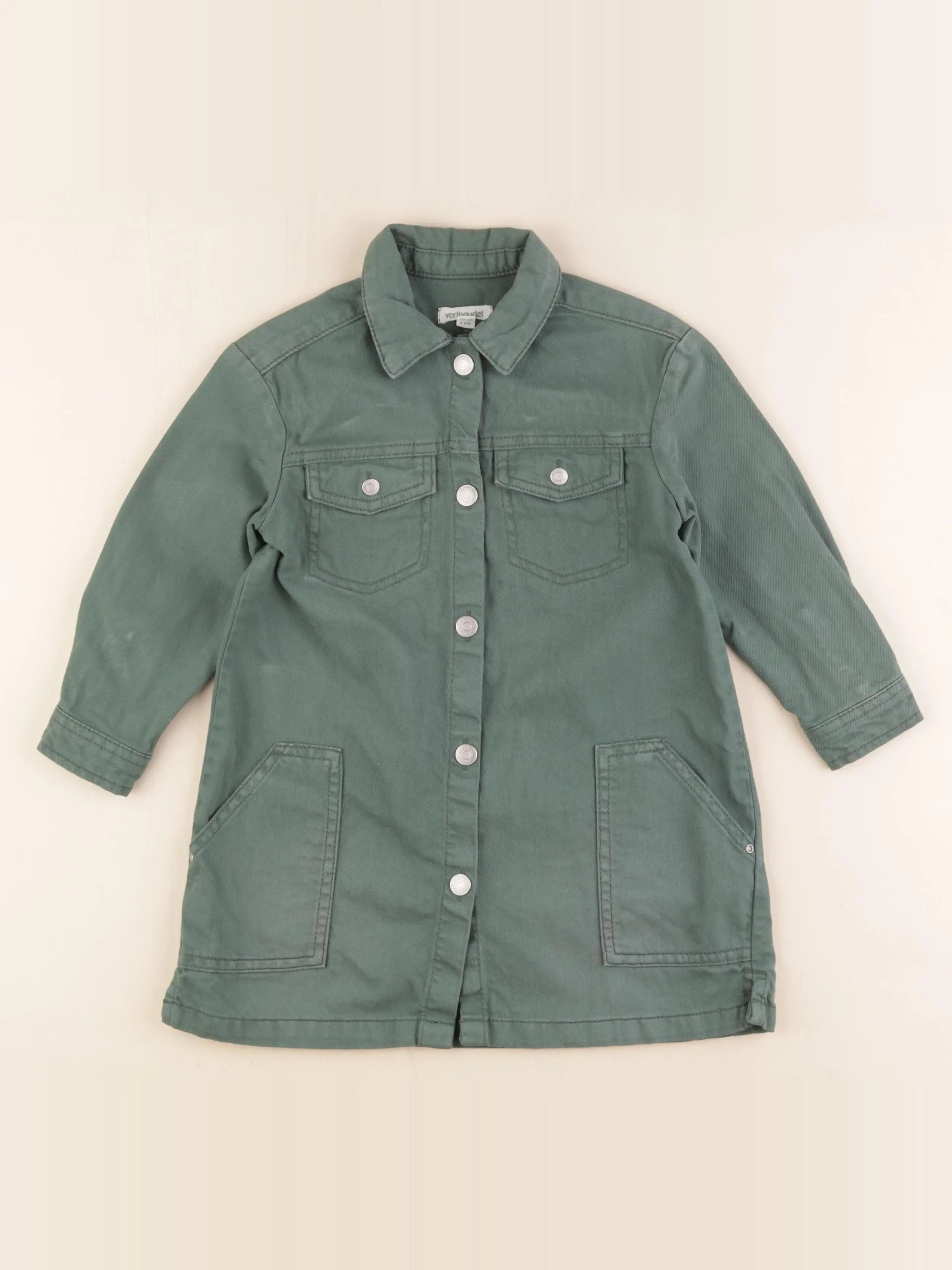 Vertbaudet - robe vert - 4 ans