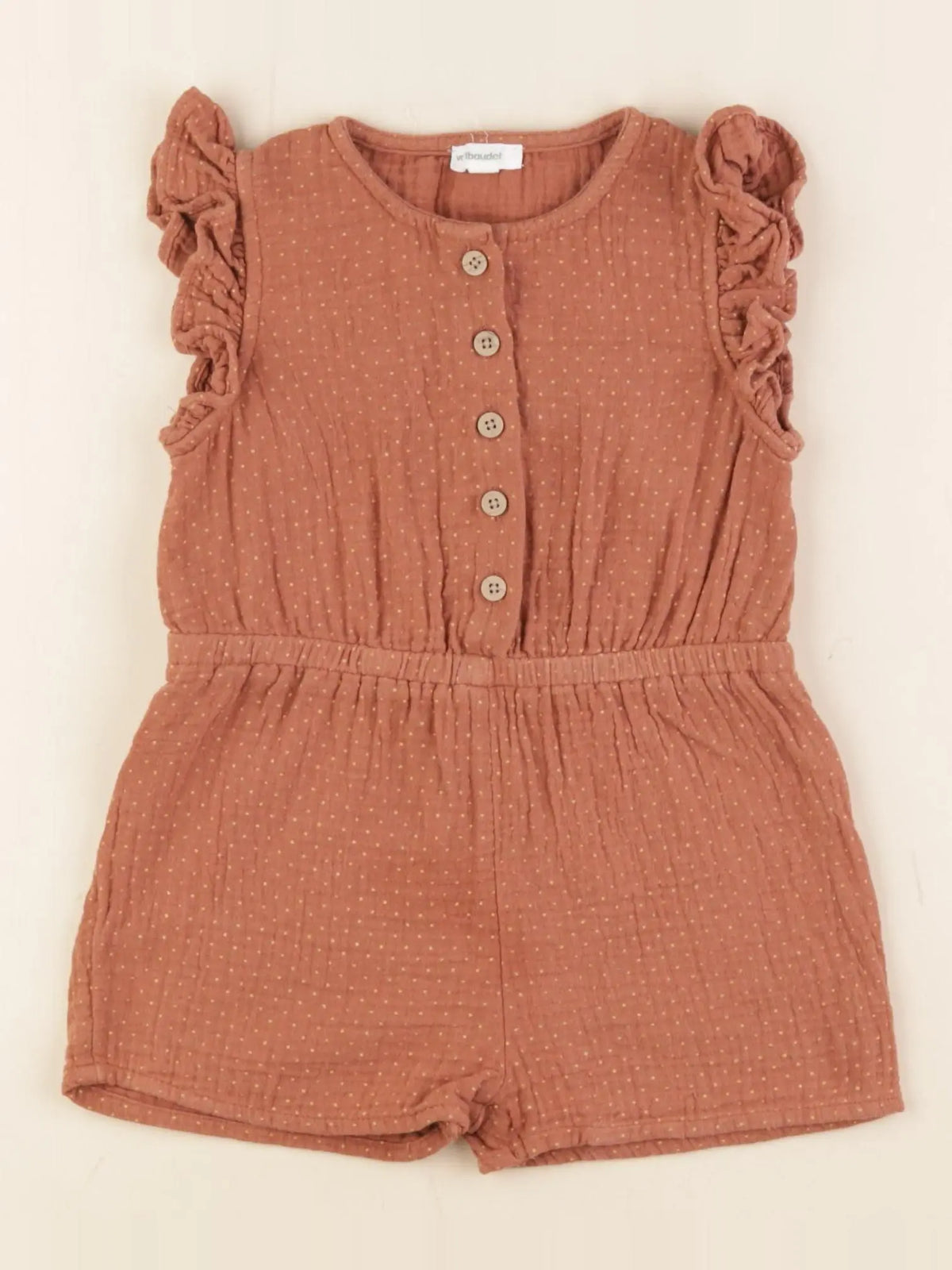 Vertbaudet - combinaison marron - 2 ans