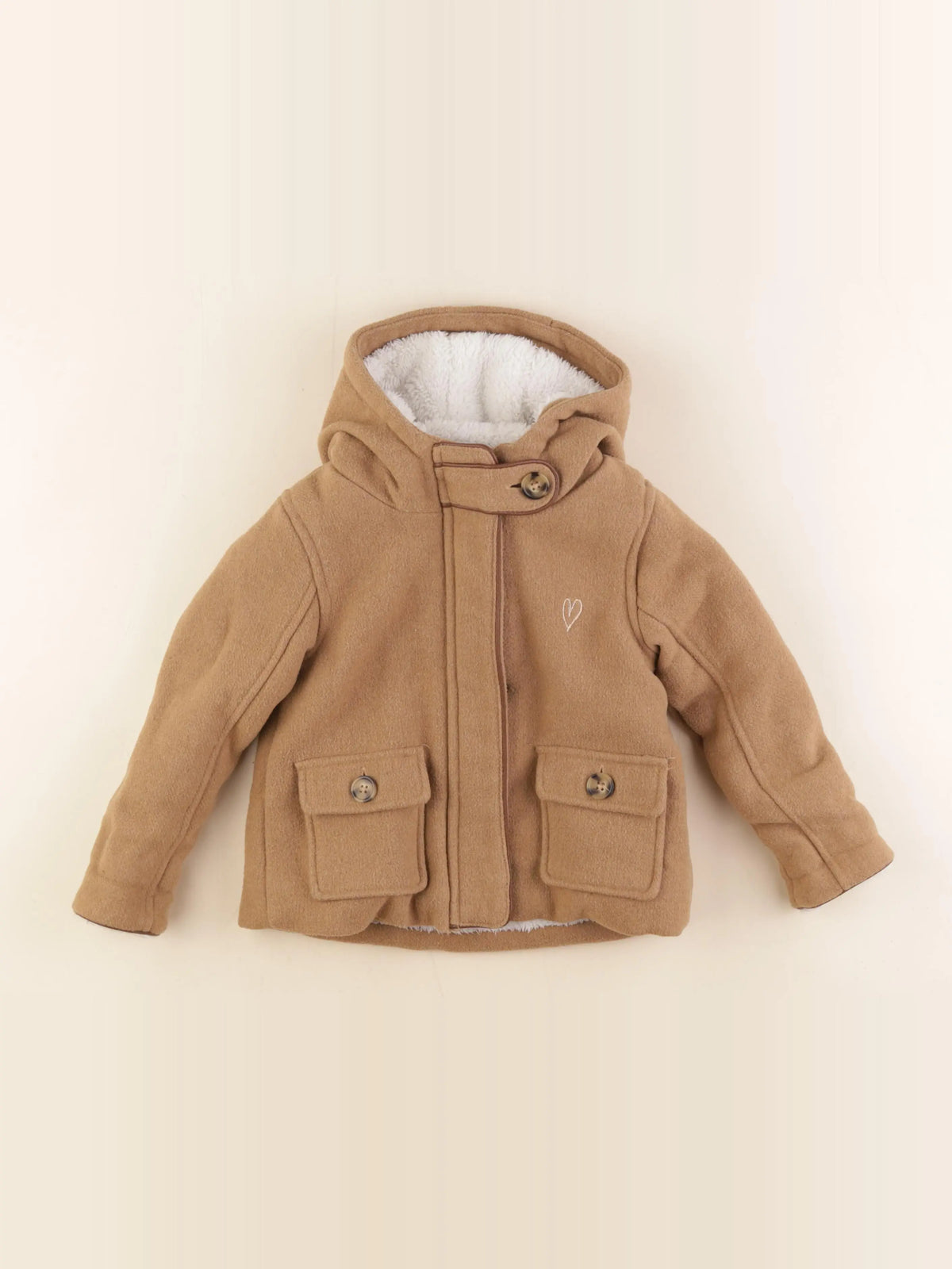 Vertbaudet - veste marron - 2 ans