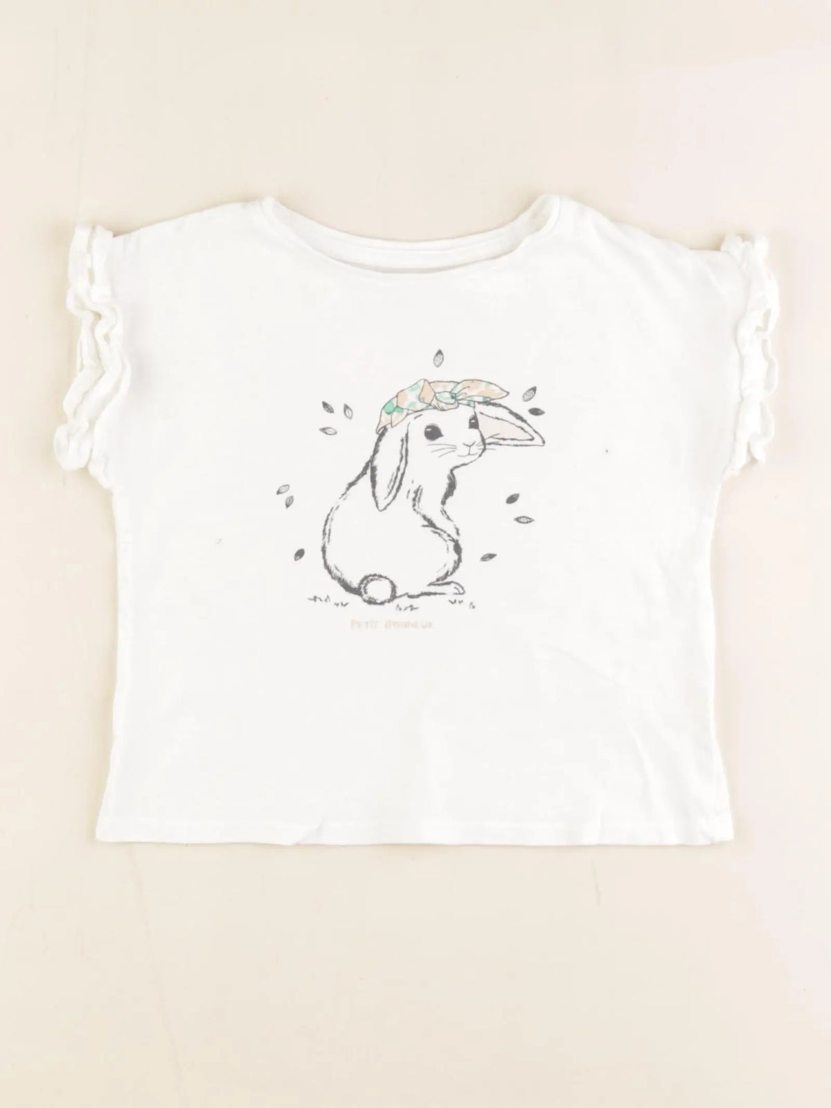 Vertbaudet - tee-shirt blanc - 2 ans