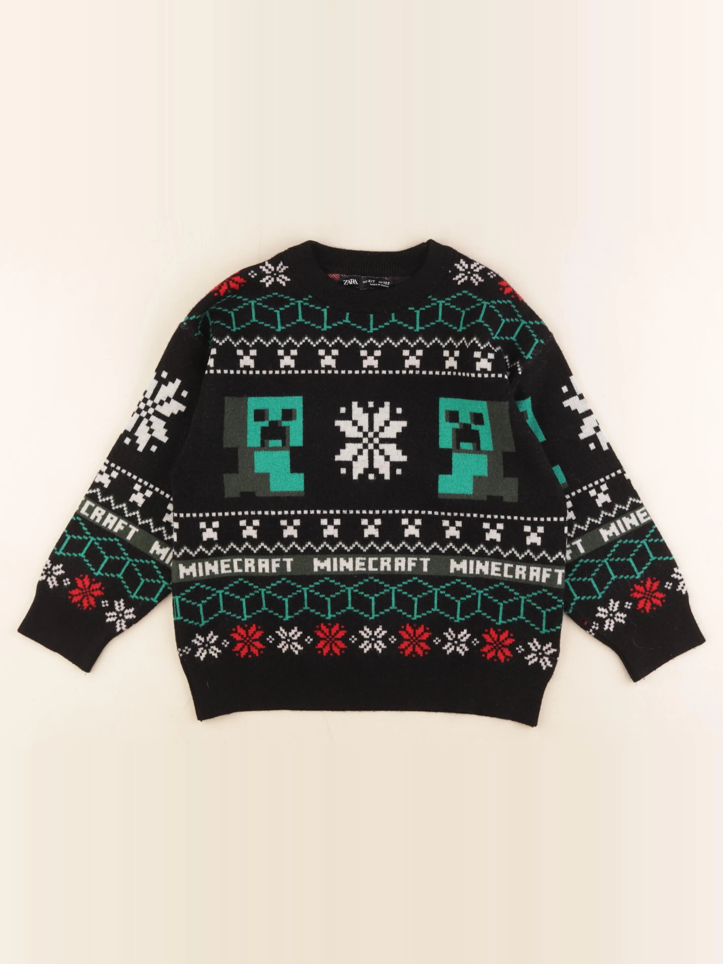 Zara - pull noir - 6/7 ans