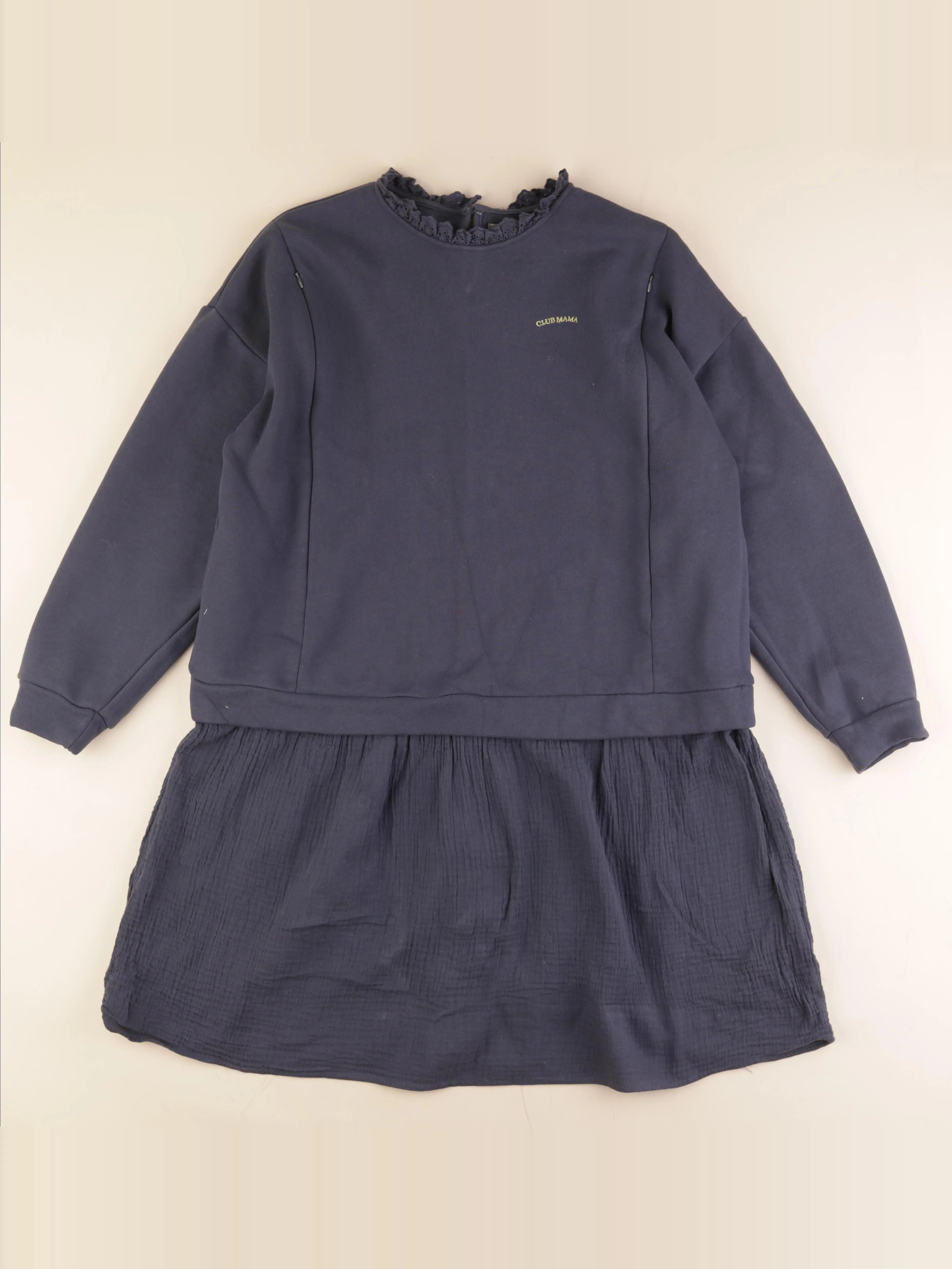 Vertbaudet - robe allaitement bleu - 42 à 44