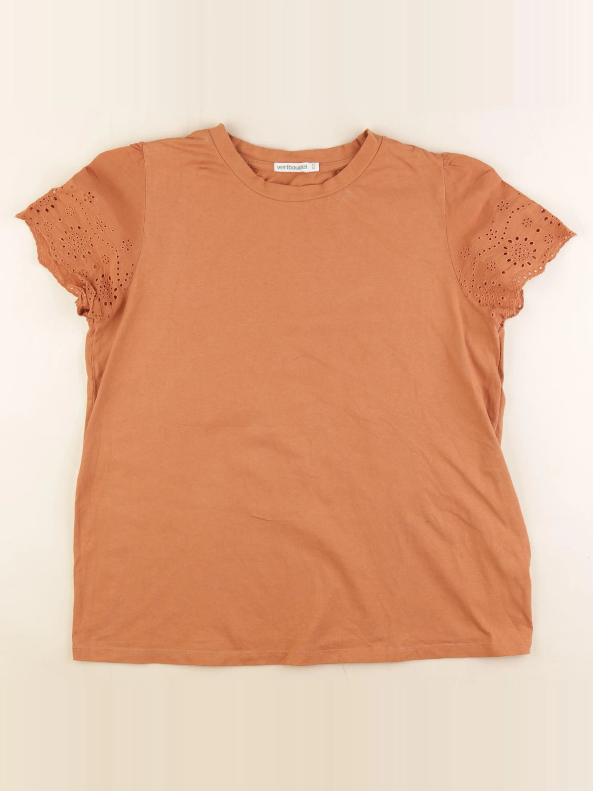 Vertbaudet - tee-shirt grossesse marron - 42 à 44