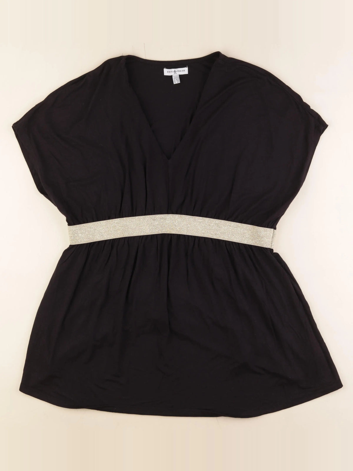 Envie de fraise - tee-shirt grossesse noir - 42 à 44