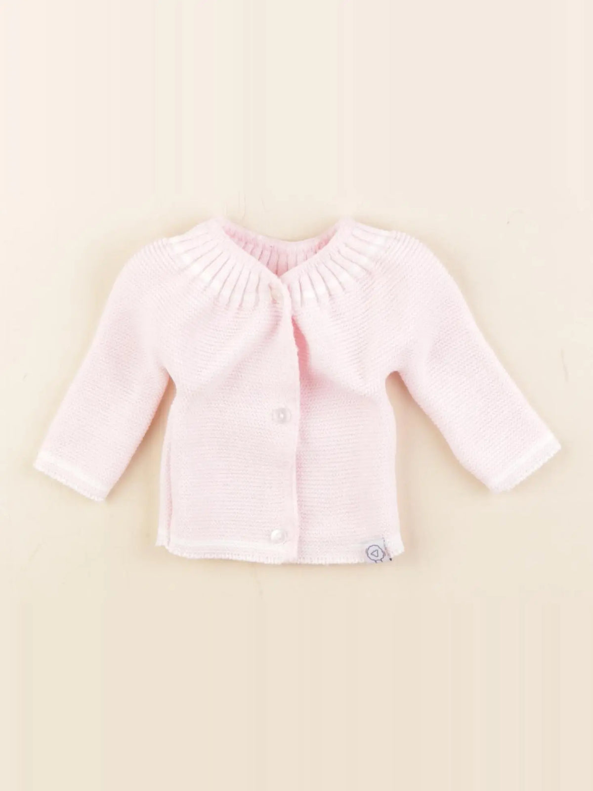 La manufacture de layette - gilet rose - 0/1 mois