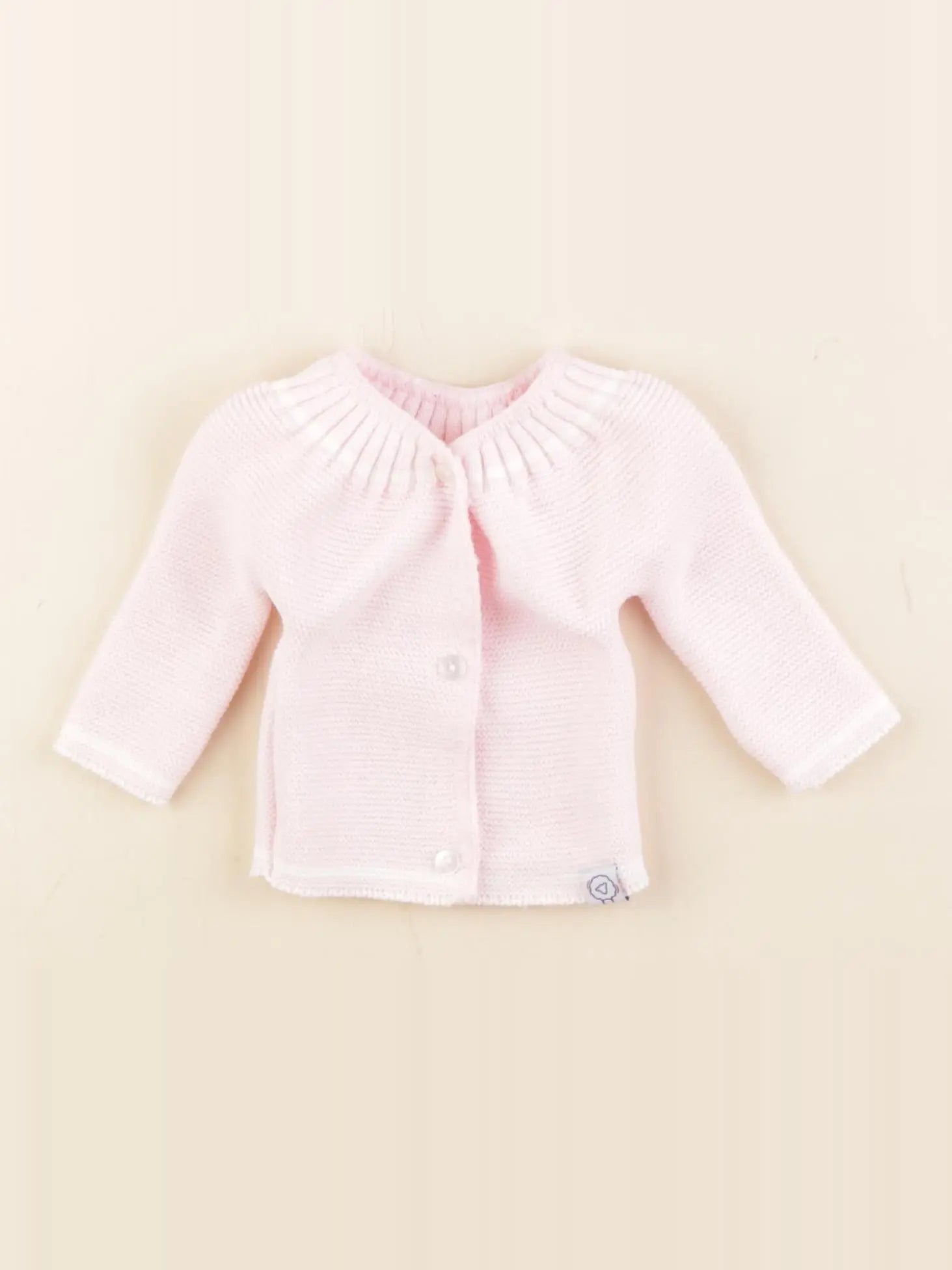 La manufacture de layette - gilet rose - 0/1 mois