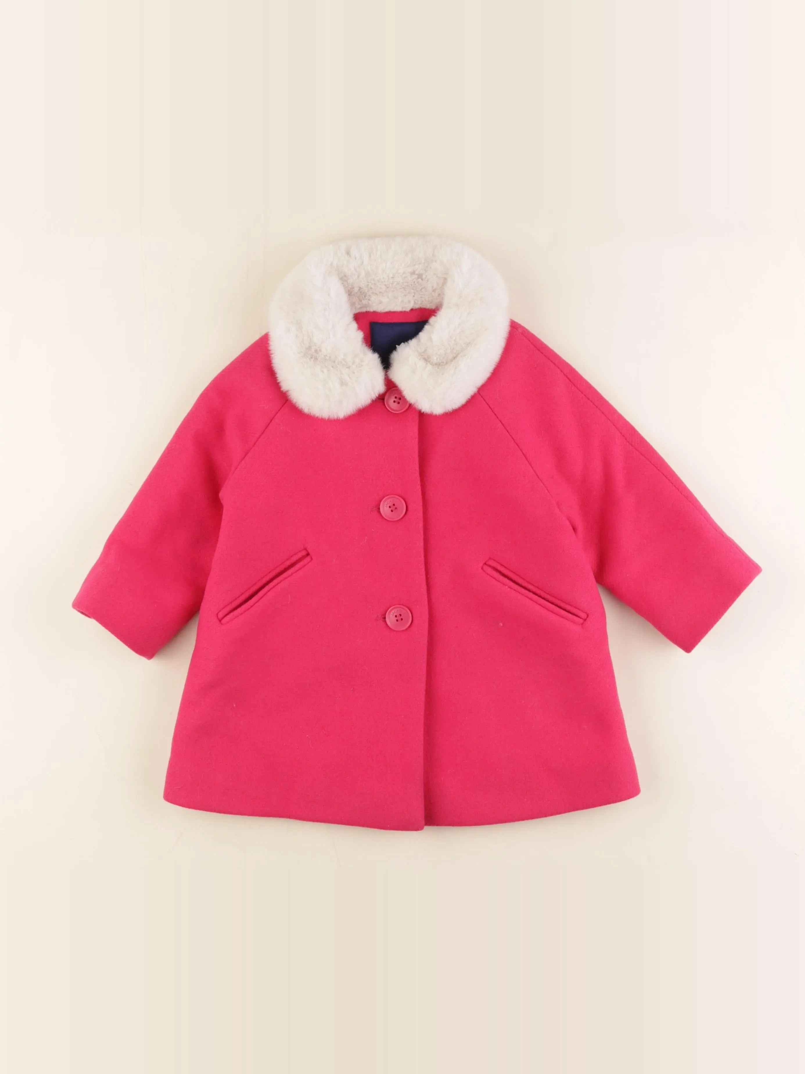 Jacadi - manteau rose - 18 mois