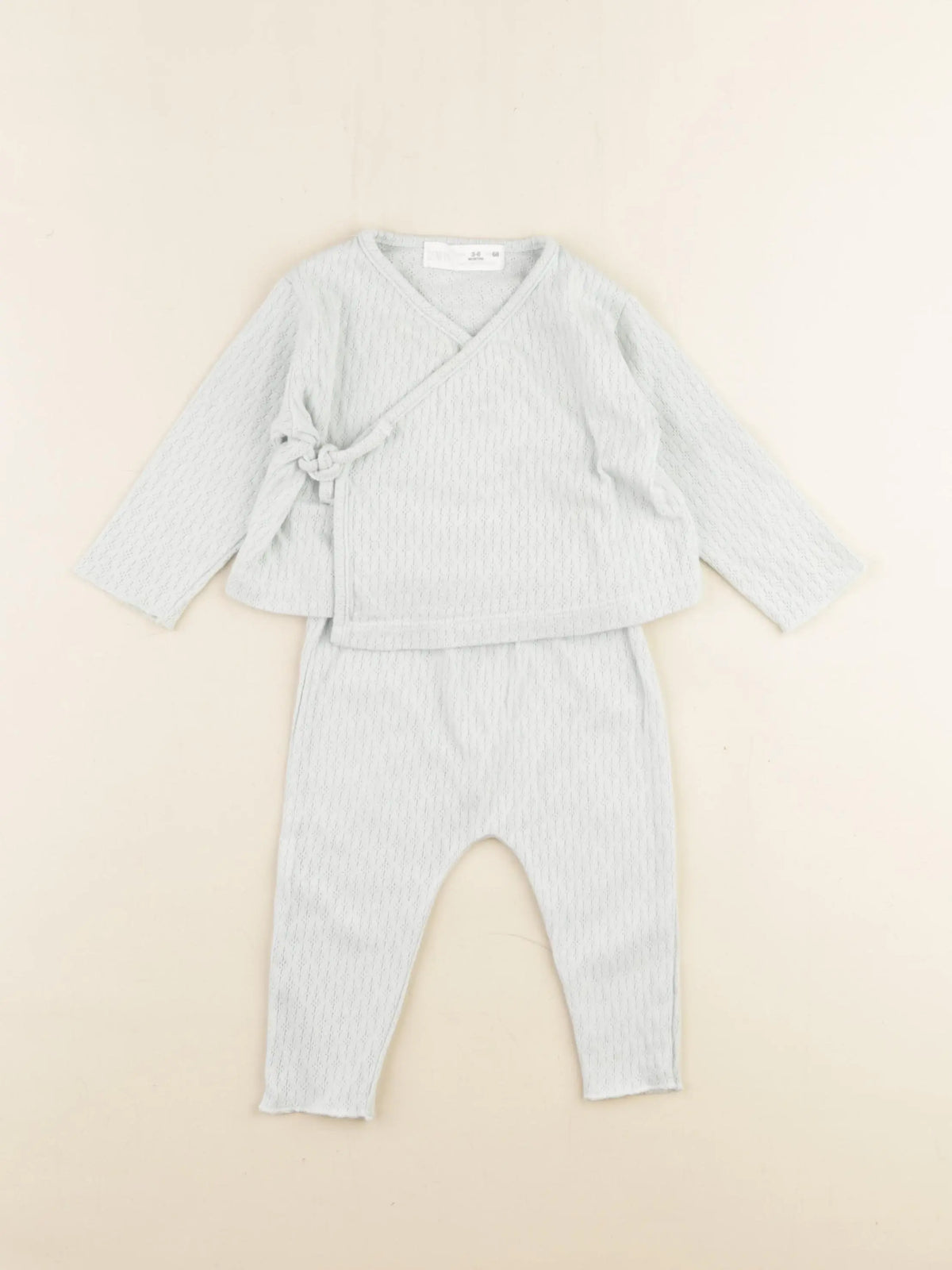 Zara - ensemble vert - 3/6 mois