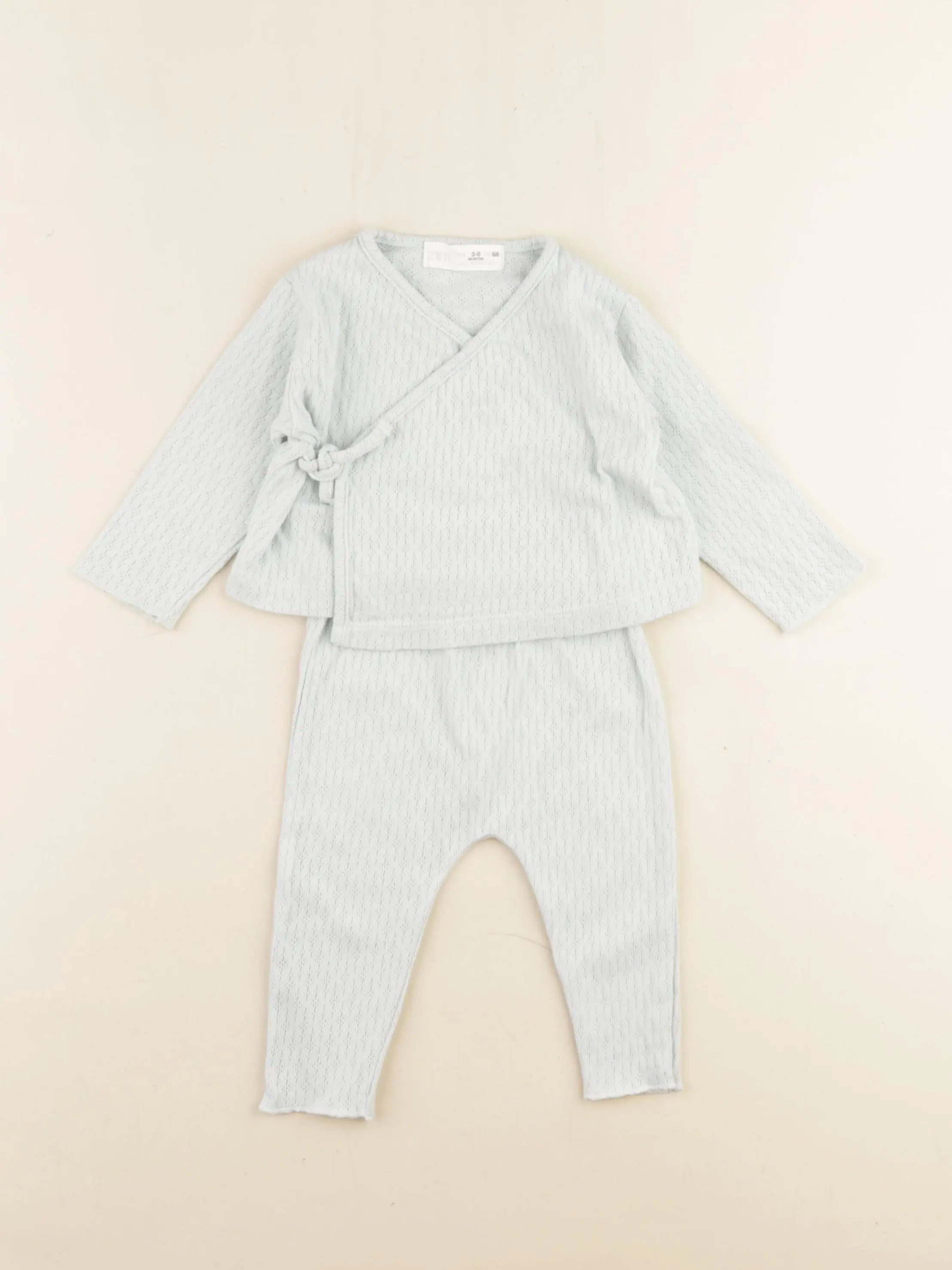 Zara - ensemble vert - 3/6 mois