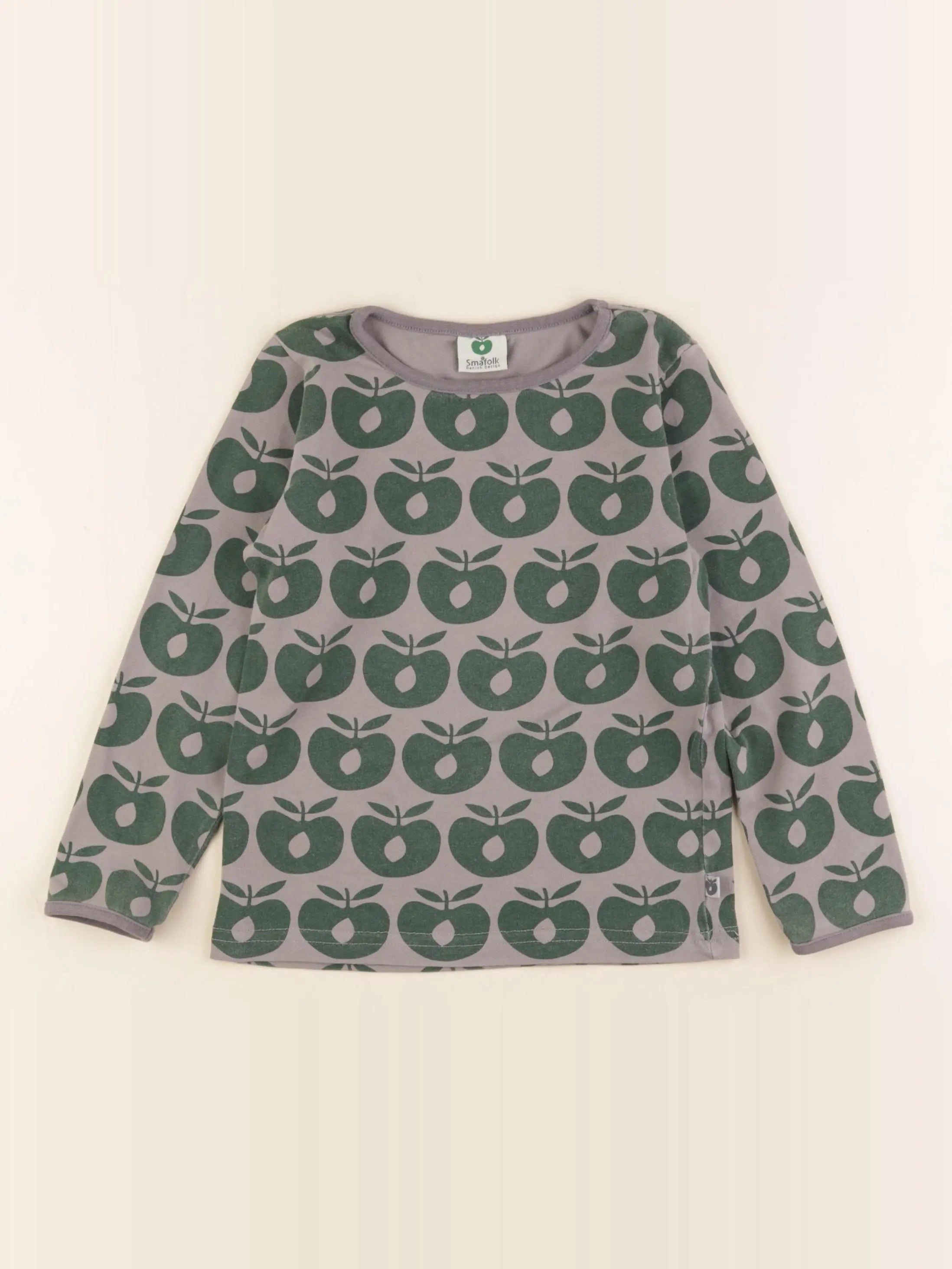 Smafolk - tee-shirt vert, gris - 3/4 ans