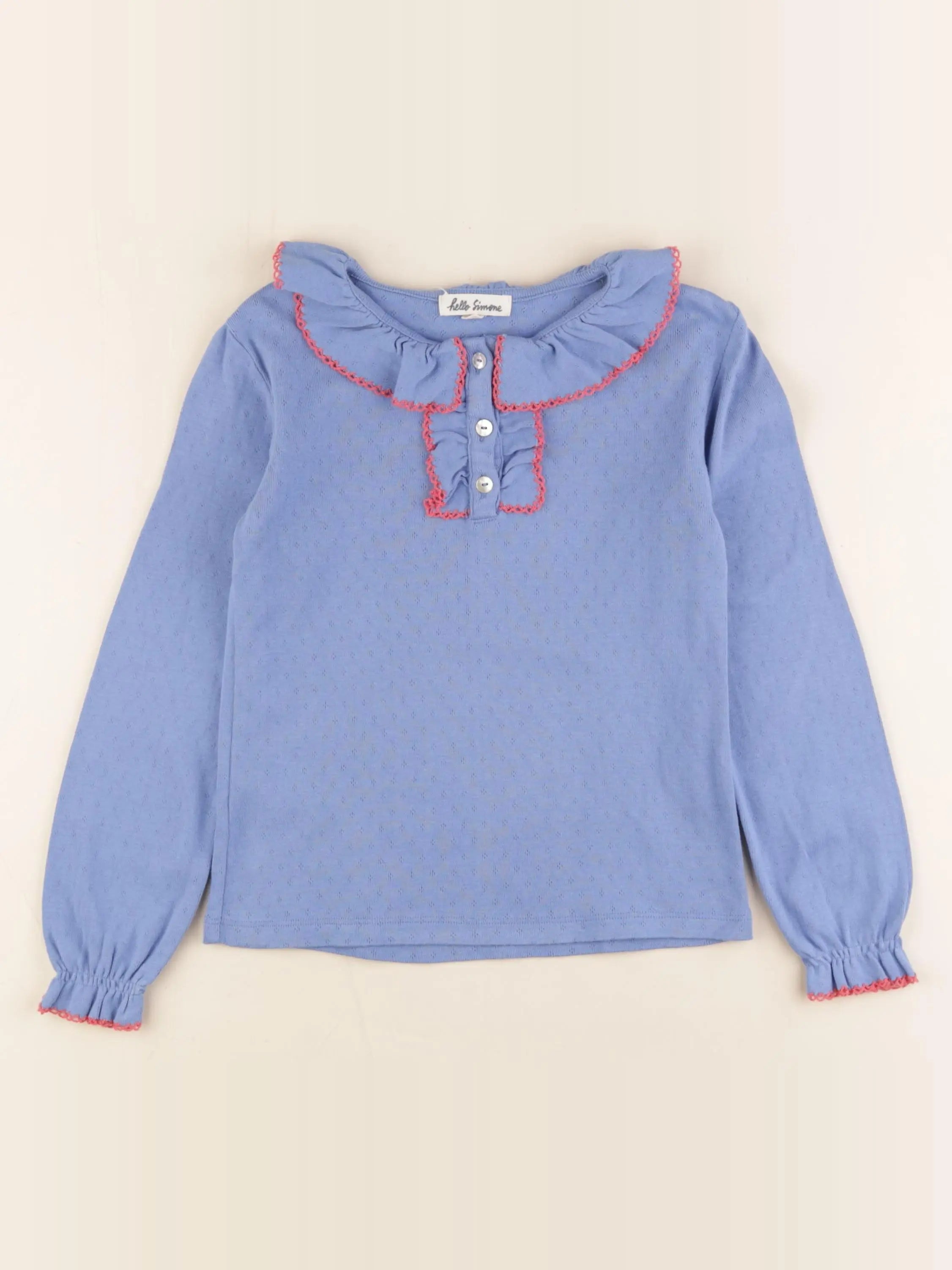 Hello Simone - tee-shirt bleu - 8 ans