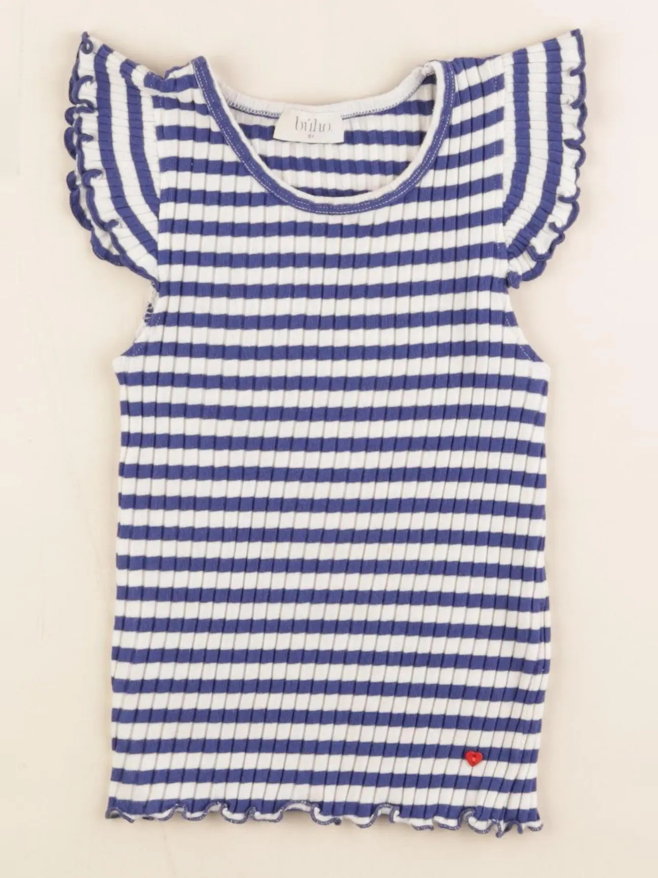 Buho - débardeur bleu, blanc - 8 ans
