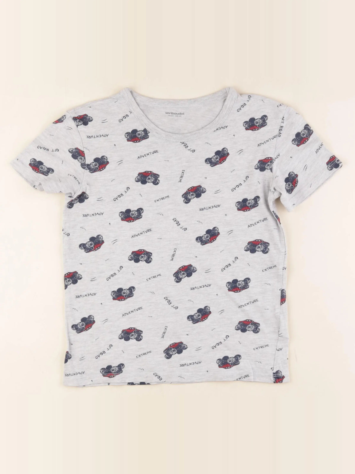 Vertbaudet - maillot de corps gris, bleu - 10 ans
