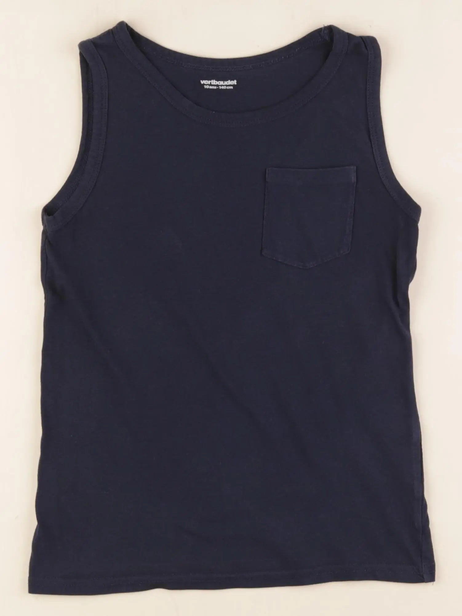 Vertbaudet - maillot de corps bleu - 10 ans