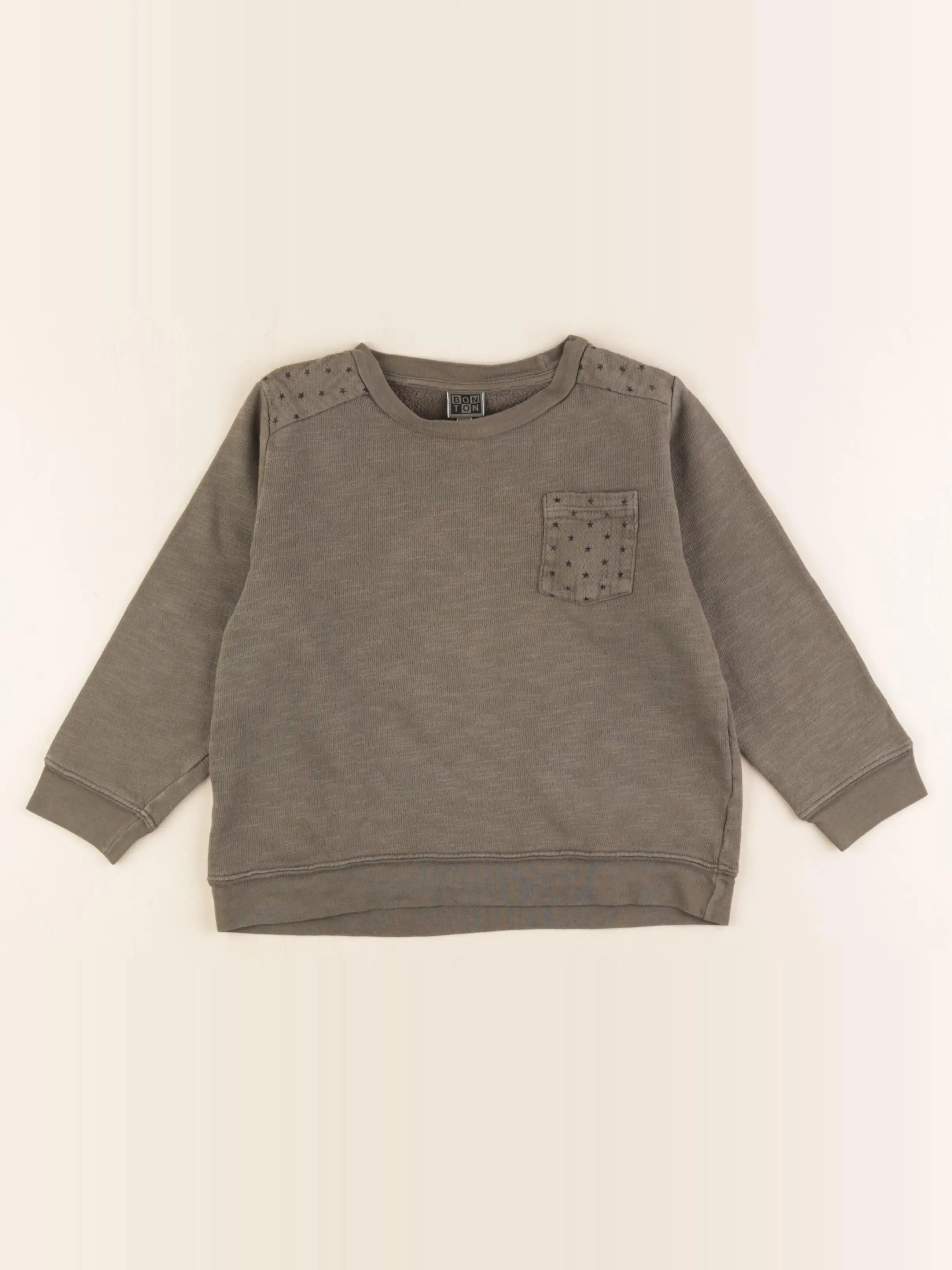 Bonton - sweat vert - 3 ans