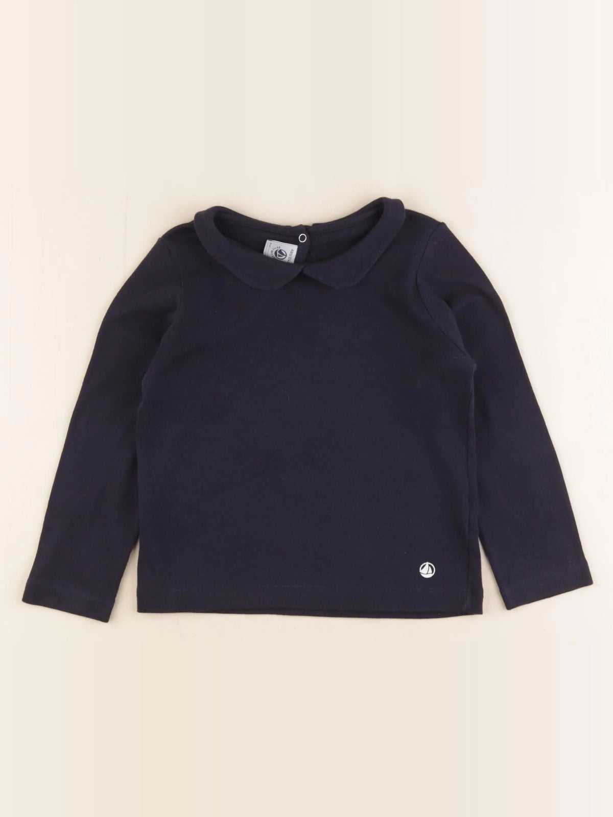 Petit Bateau - tee-shirt bleu - 4 ans